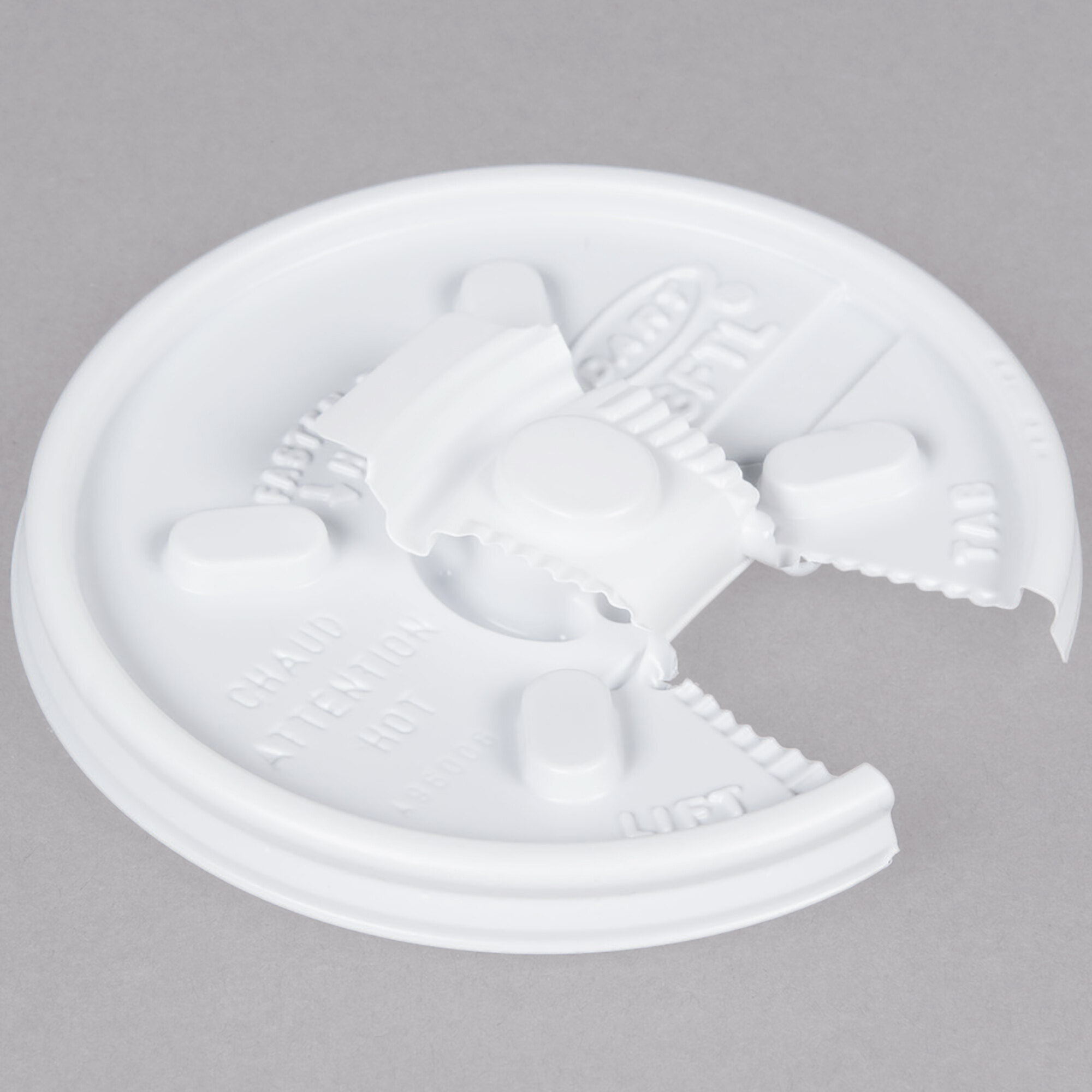 Dart 8FTL White Lift'n'Lock Lid 100/Pack