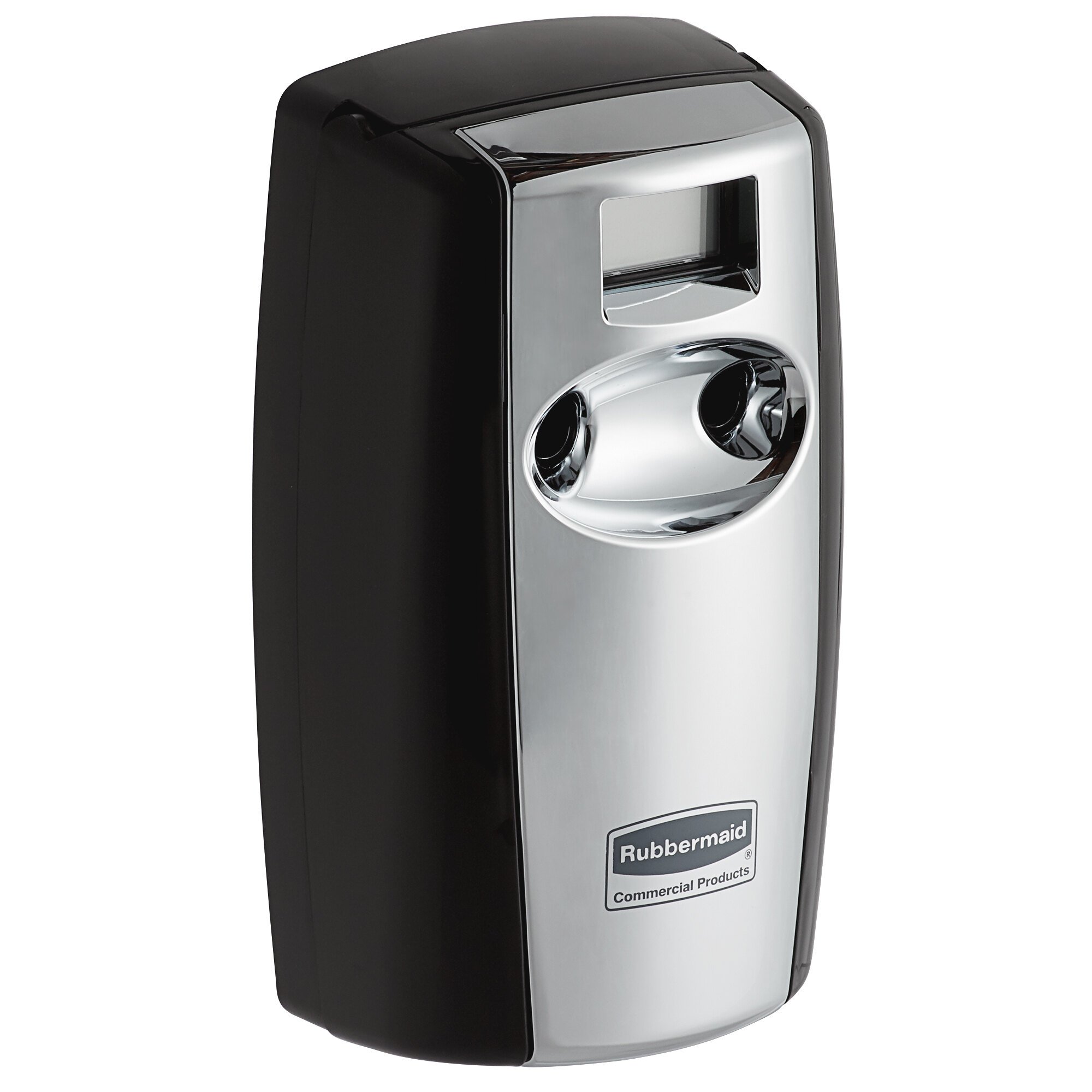 Rubbermaid FG4870055 Microburst Duet Black / Chrome Metered Aerosol Air