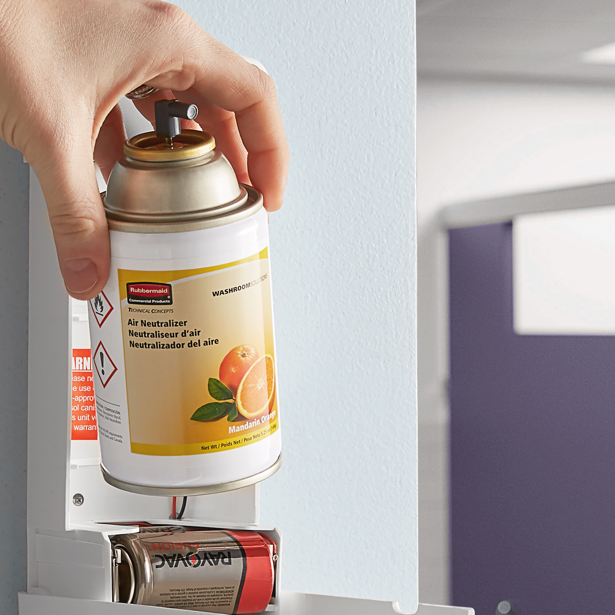 Rubbermaid FG401504 Mandarin Orange Standard Metered Aerosol Air