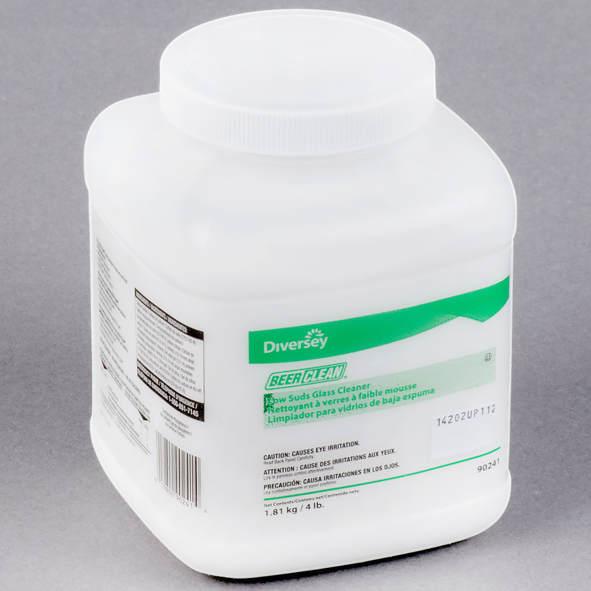 Diversey 990241 4 lb. / 64 oz. Beer Clean Bar Glass Cleaner Low Suds Formula 2/Case