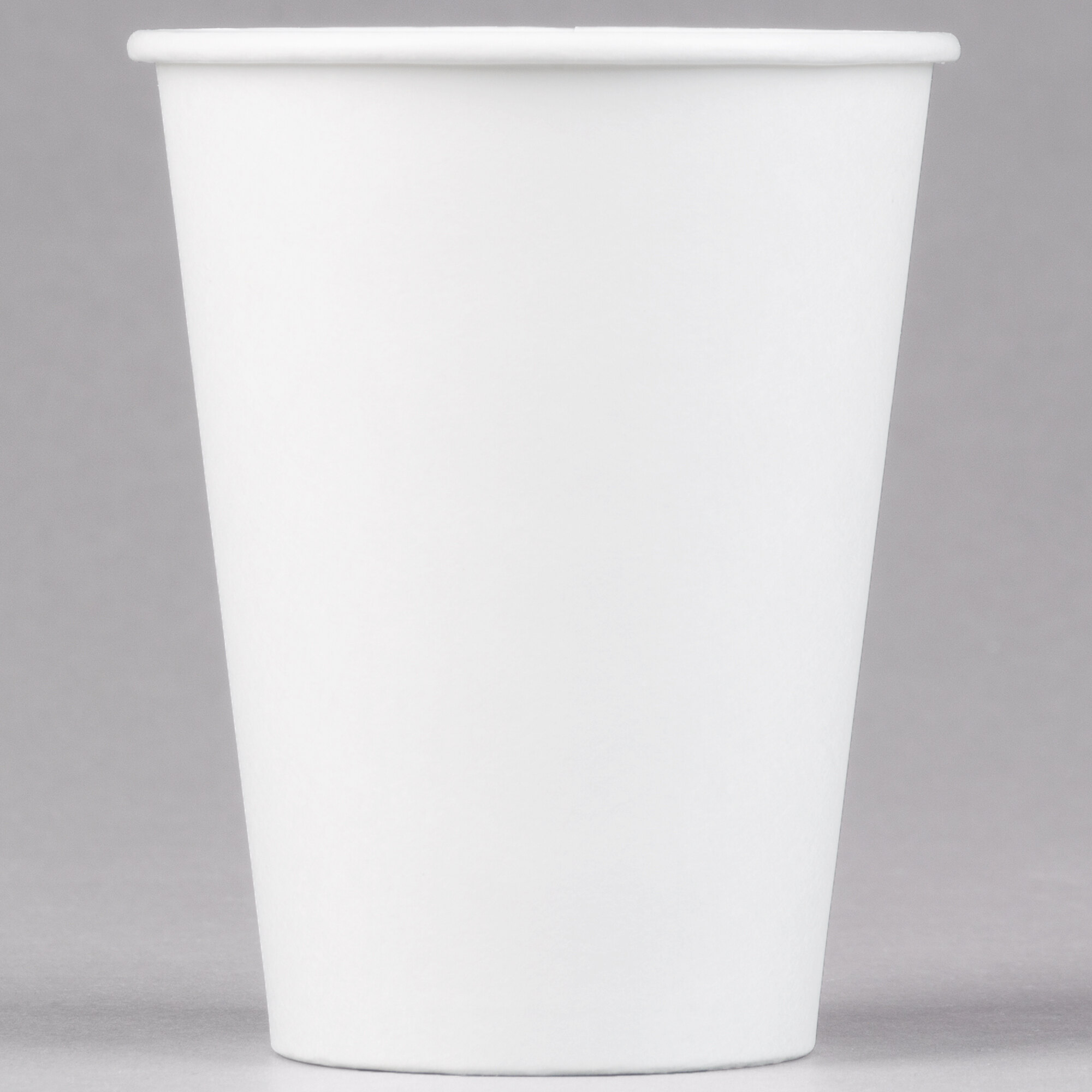 Solo 412WN-2050 12 oz. White Poly Paper Hot Cup - 1000/Case