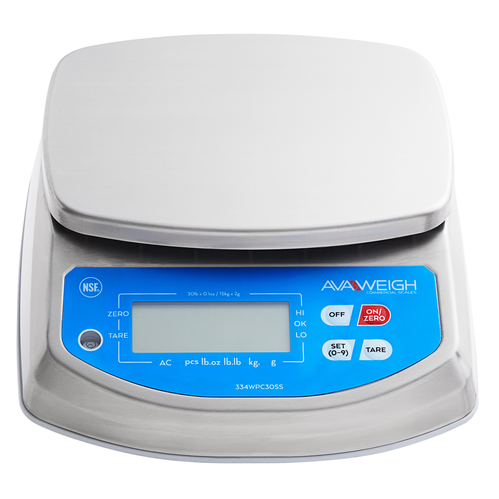 Avaweigh WPC30SS 30 lb. IP68 Waterproof Digital Portion Control Scale