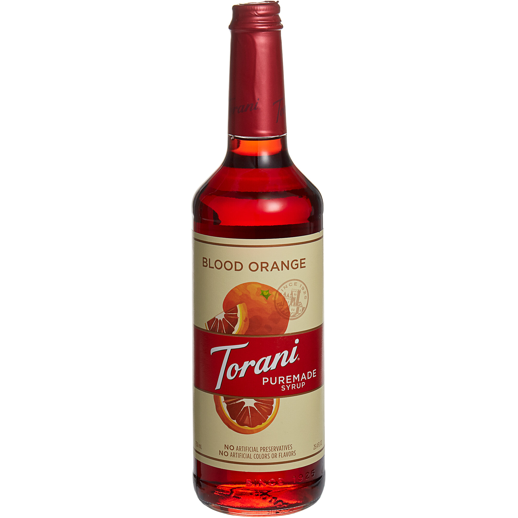 Torani 750 mL Puremade Blood Orange Flavoring Syrup