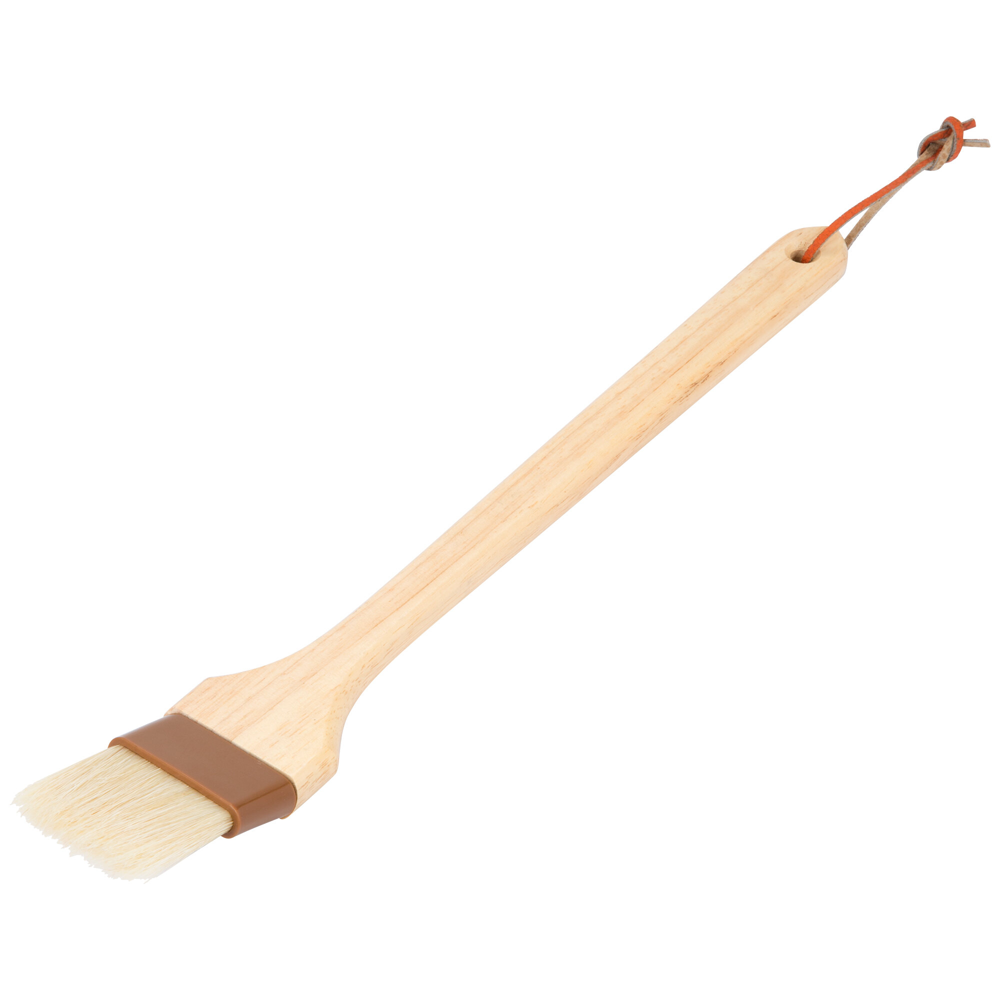 2"W Boar Bristle Pastry/Basting Brush with 12" Long Handle and Angled Head