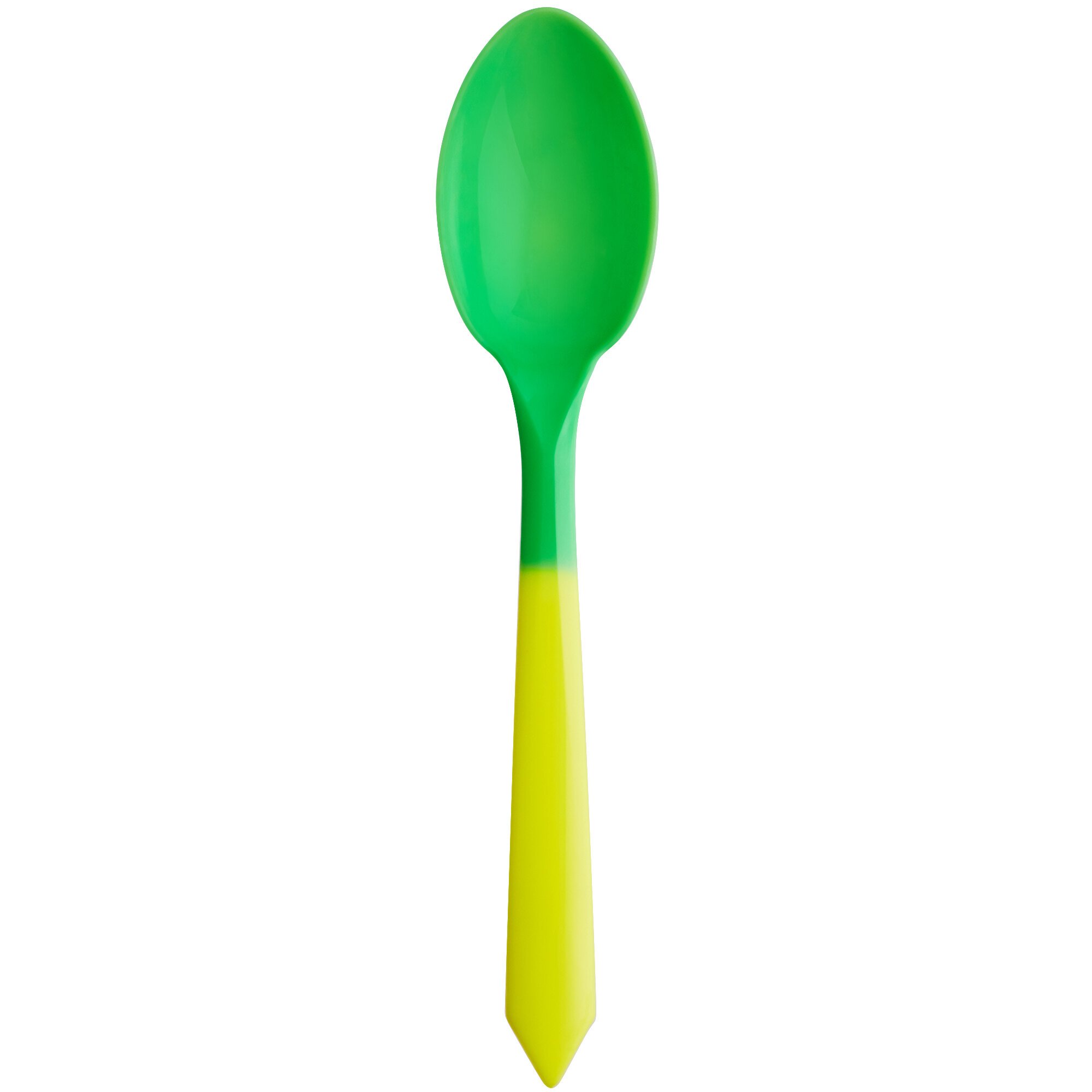 Yellow to Green Color-Changing Dessert Spoon - 100/Pack