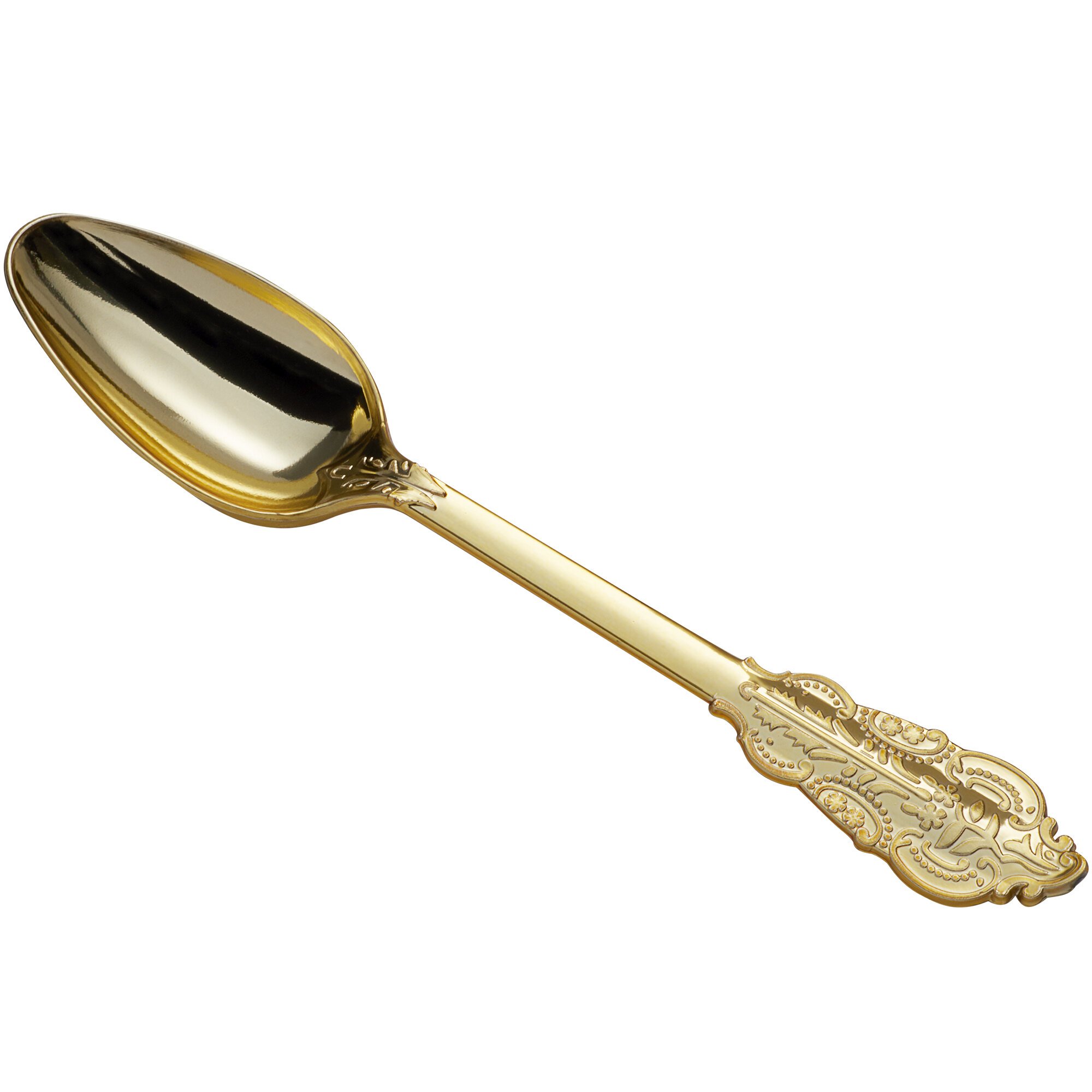 Gold Visions 6 34 Royal Heavy Weight Gold Plastic Spoon 25pack