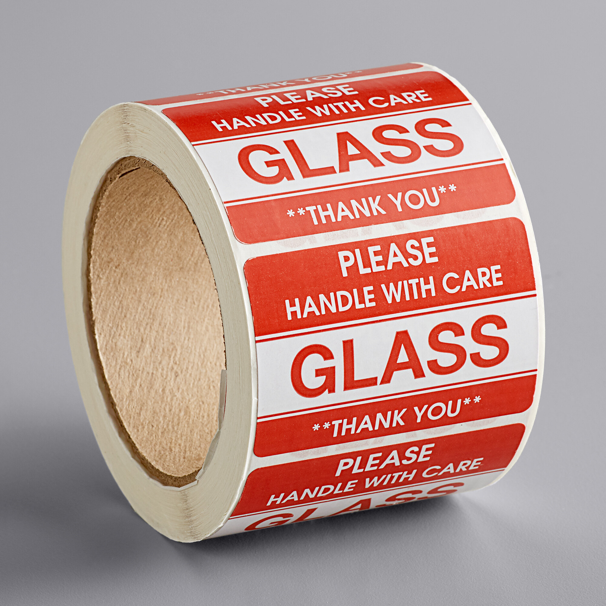 Lavex Industrial 2 X 3 Please Handle With Care Glass Gloss Paper