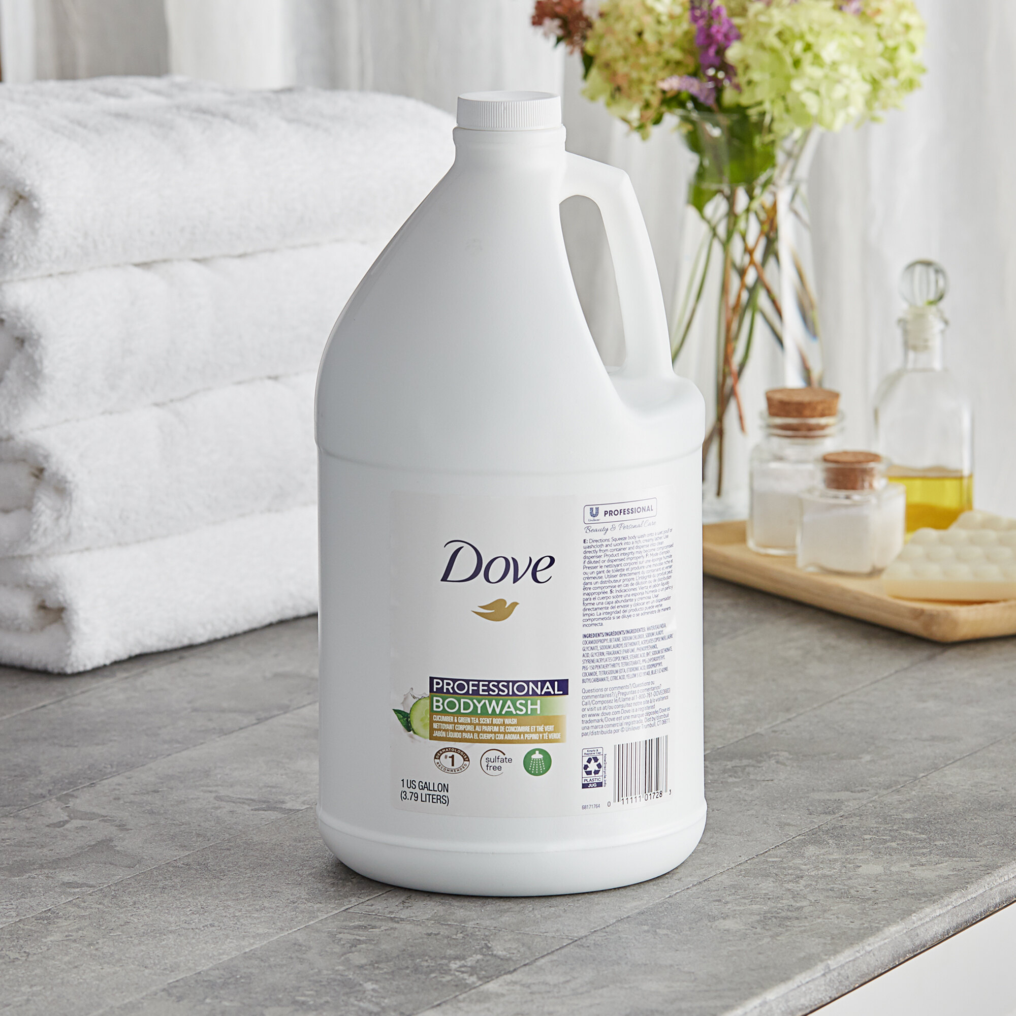 Dove Professional 01728 Go Fresh 1 Gallon Cucumber Green Tea Body Wash