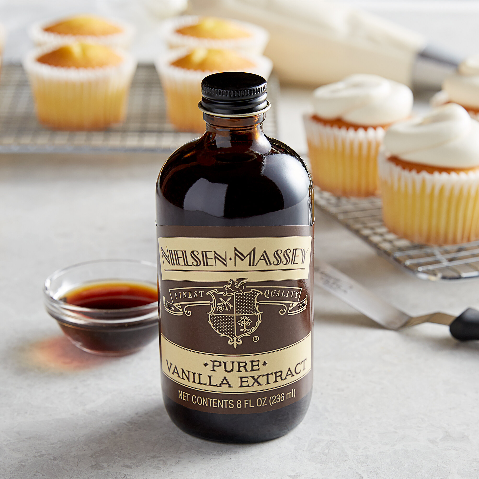 Nielsen-Massey Tahitian Pure Vanilla Extract - 60ml, Floral & Sweet, Perfect For Baking, Desserts & Cocktails
