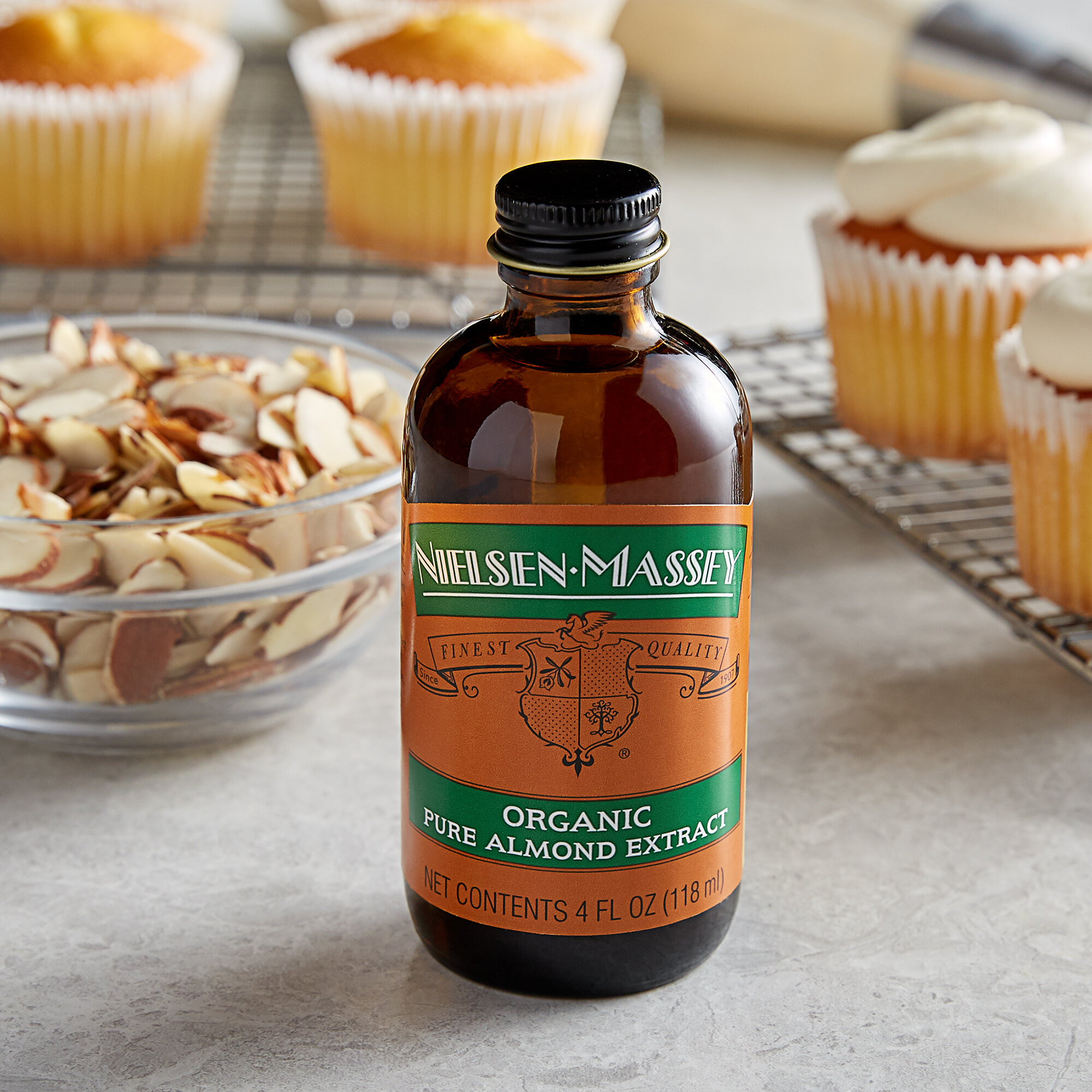 NielsenMassey 4 oz. Pure Organic Almond Extract