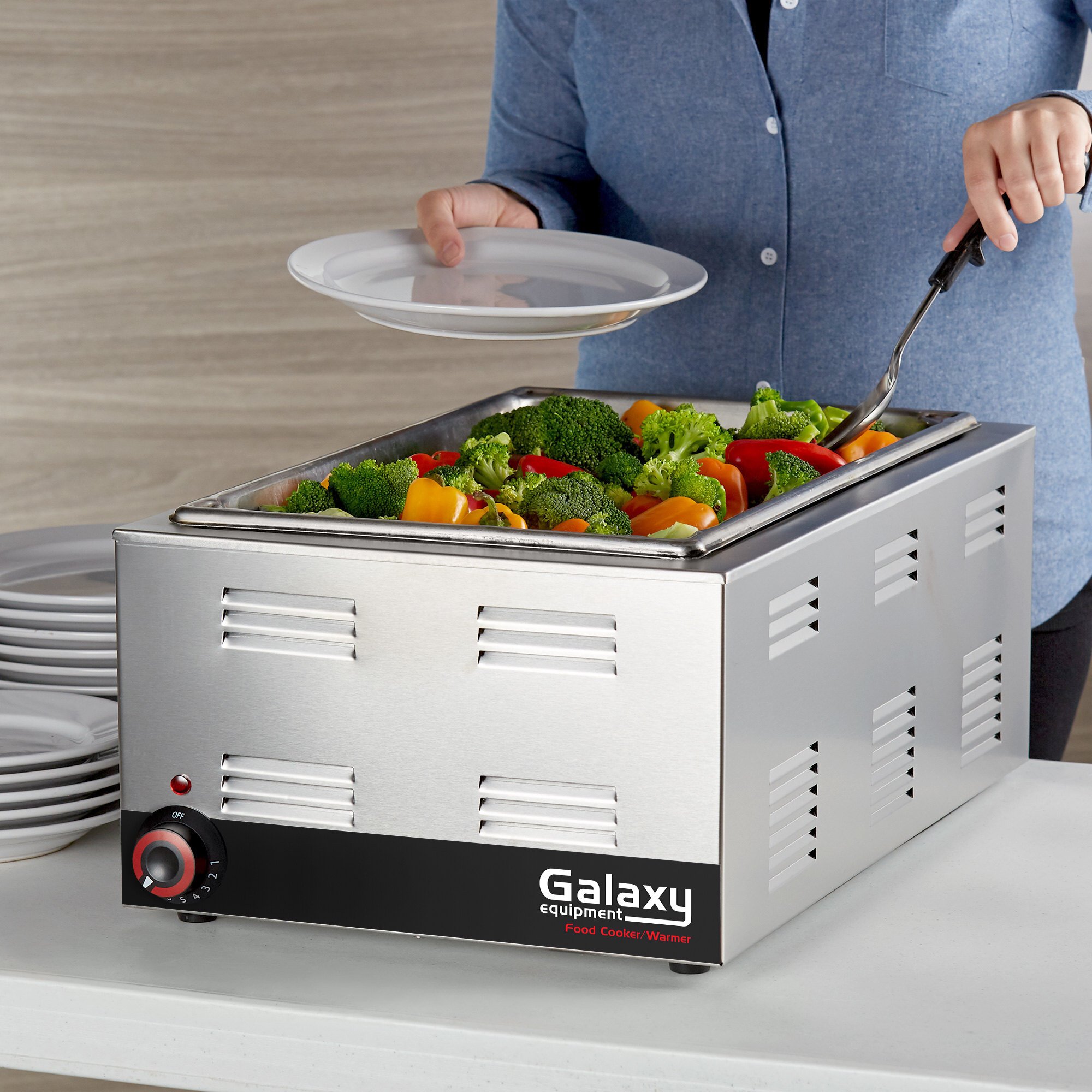 Galaxy GWC50E 12 x 20 Full Size Electric Countertop Food Cooker 