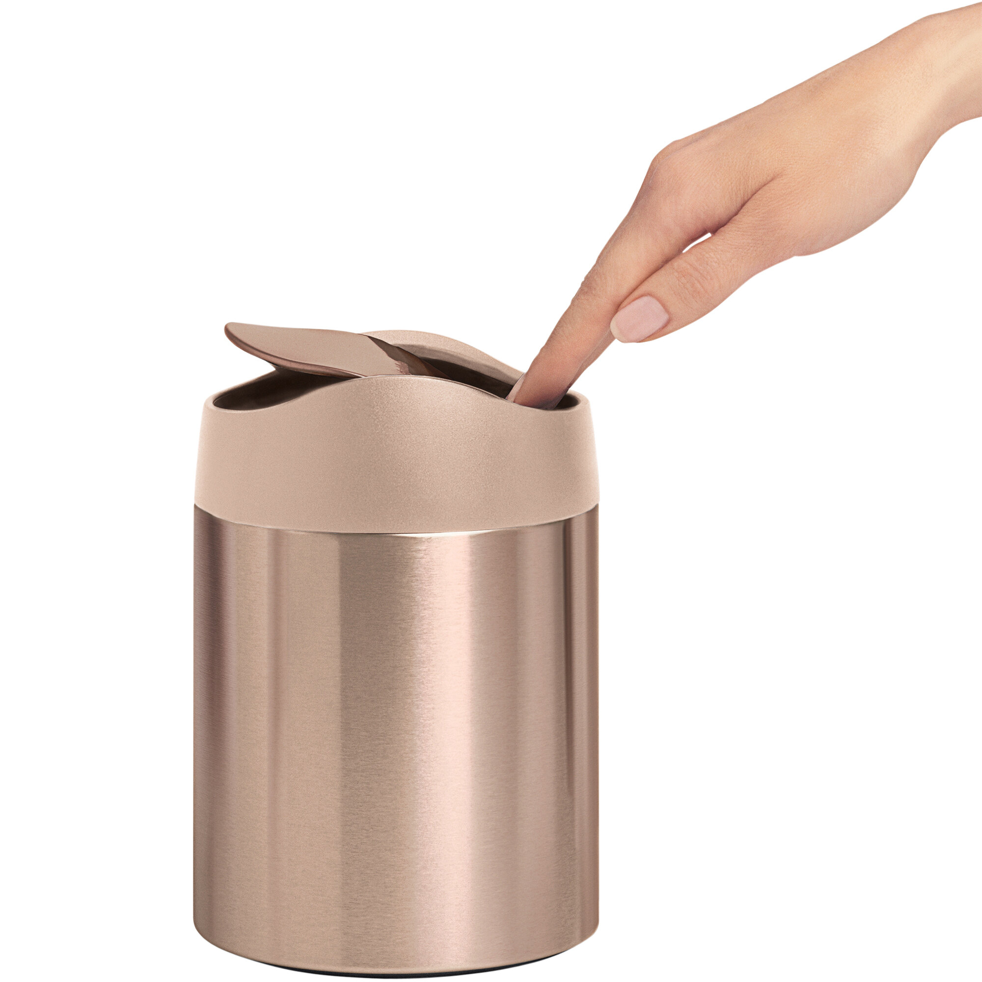 simplehuman CW2085 0.4 Gallon / 1.5 Liter Rose Gold Stainless Steel
