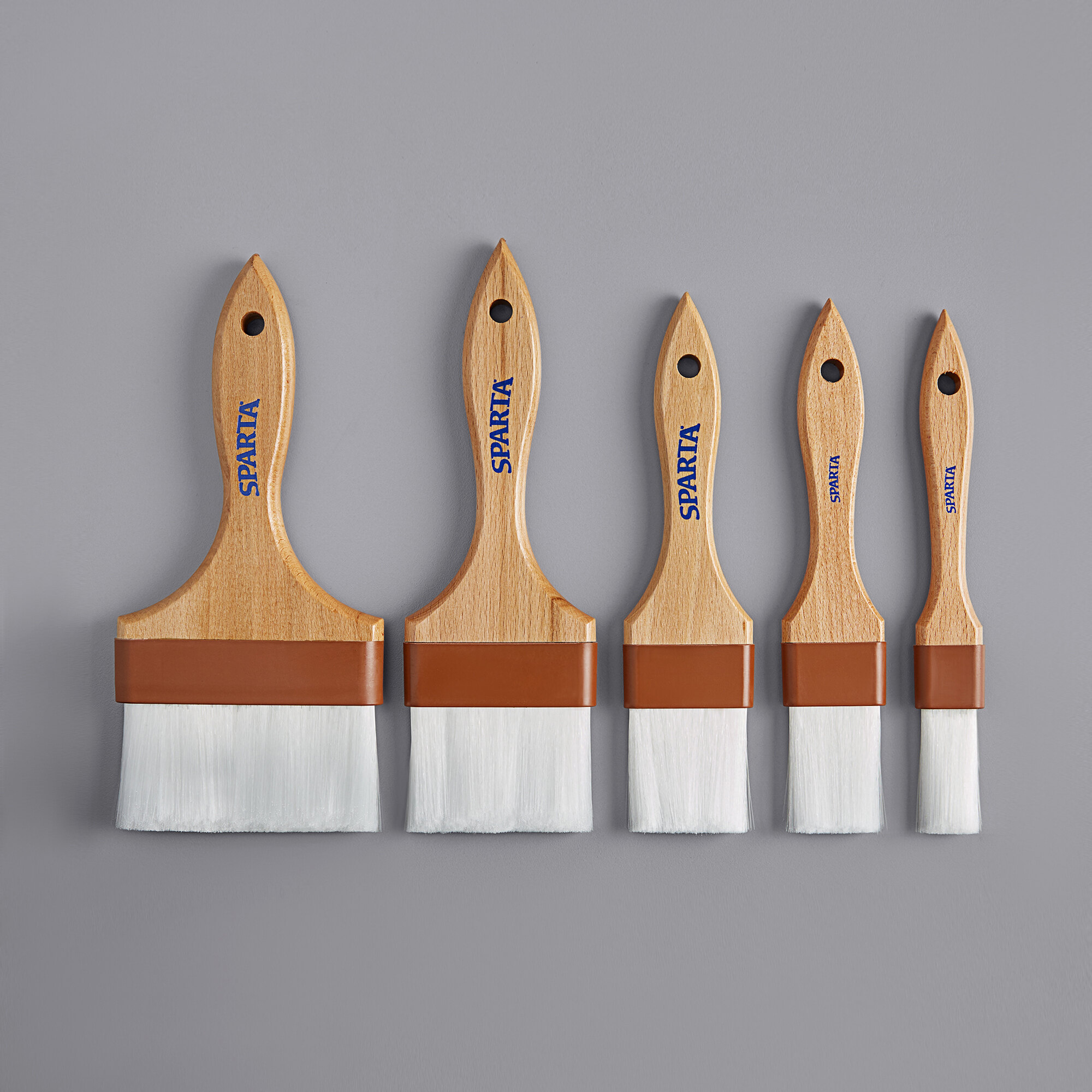 Carlisle Sparta Spectrum Chef Series 5Piece Nylon Bristle Pastry