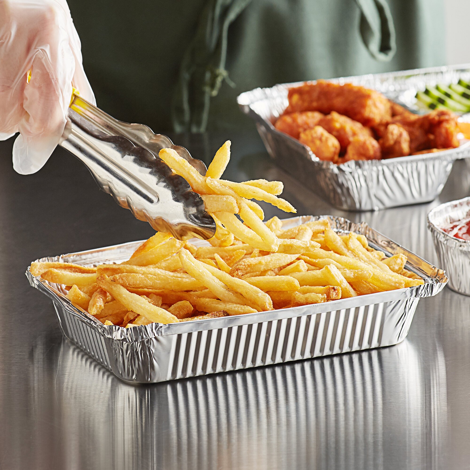 Choice 2 lb. Oblong Foil TakeOut Container 500/Case