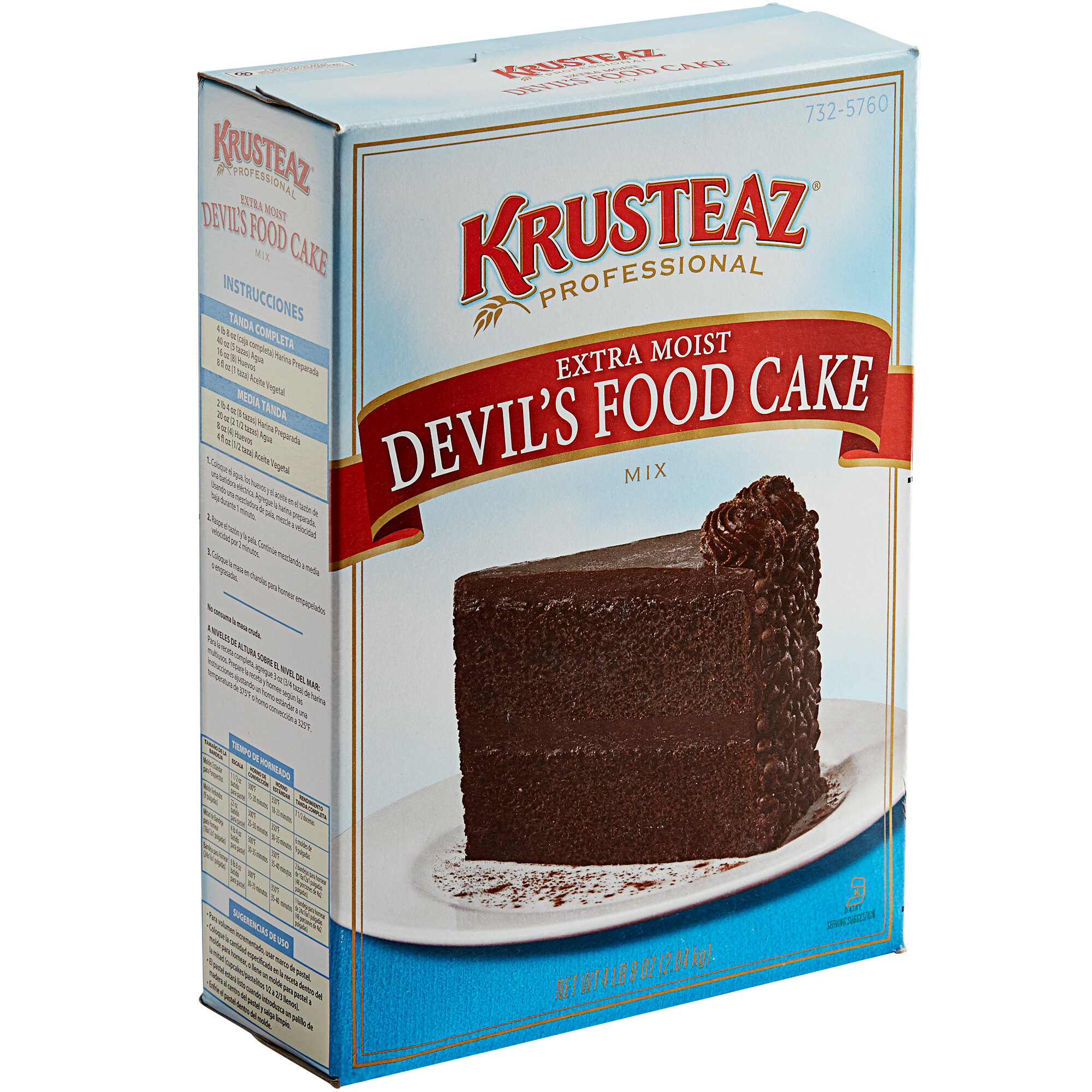 Krusteaz Professional 4.5 lb. Extra Moist Devil's Food Cake Mix