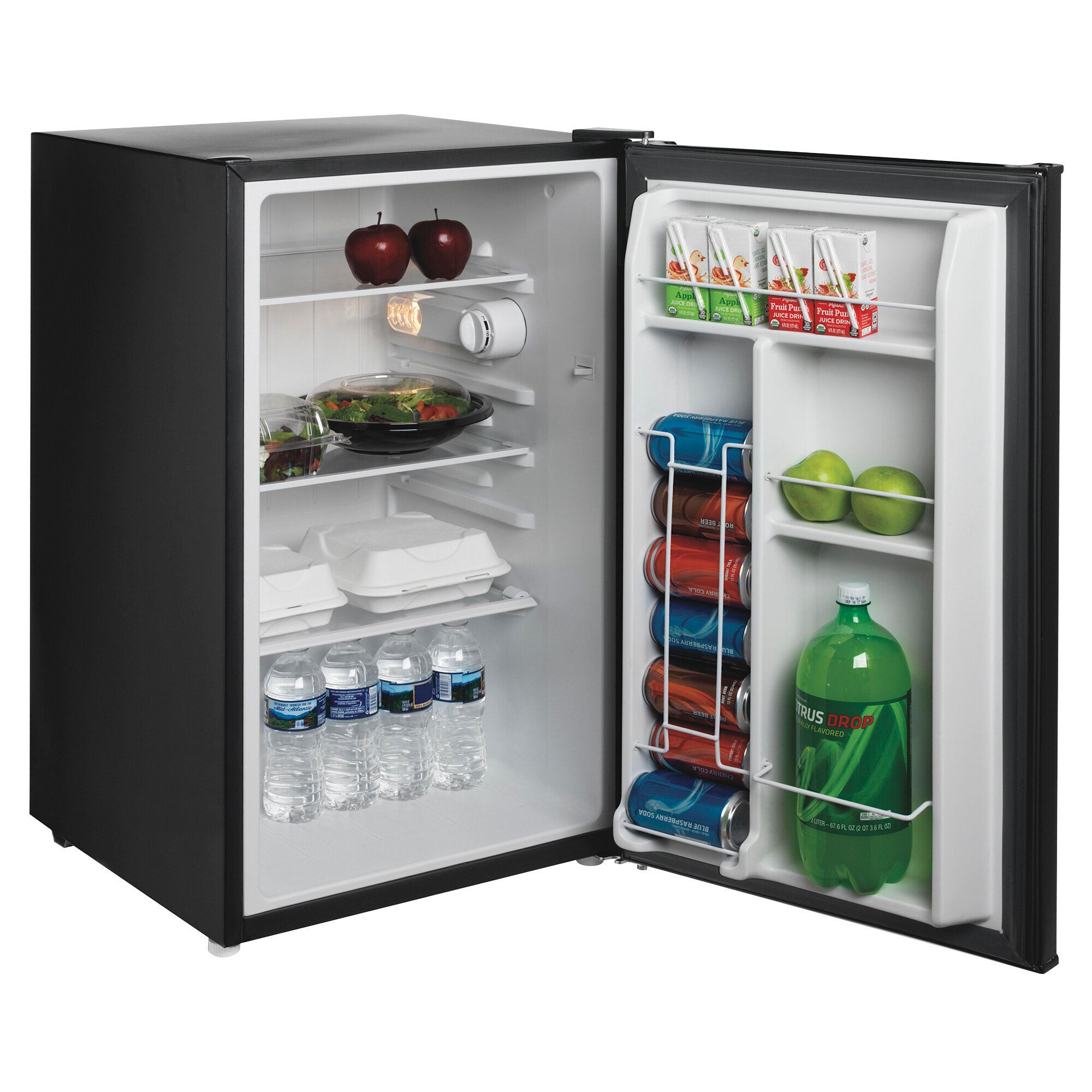 Hamilton Beach HRF300 Black Compact Refrigerator with Reversible Swing ...