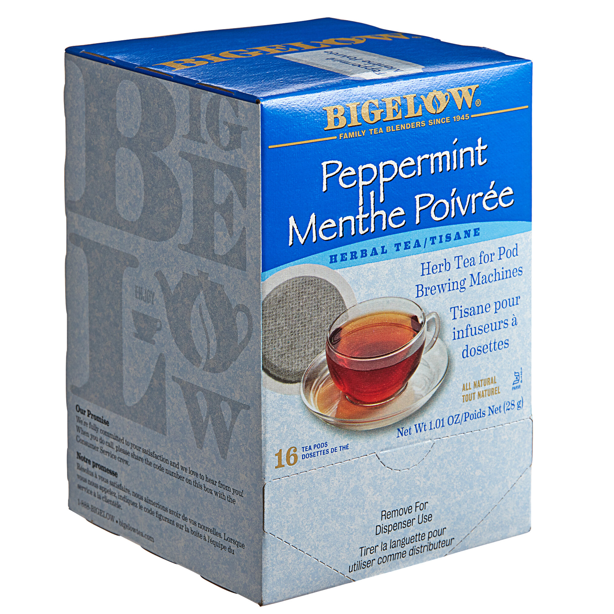 Bigelow Peppermint Herbal Tea Pods 16box