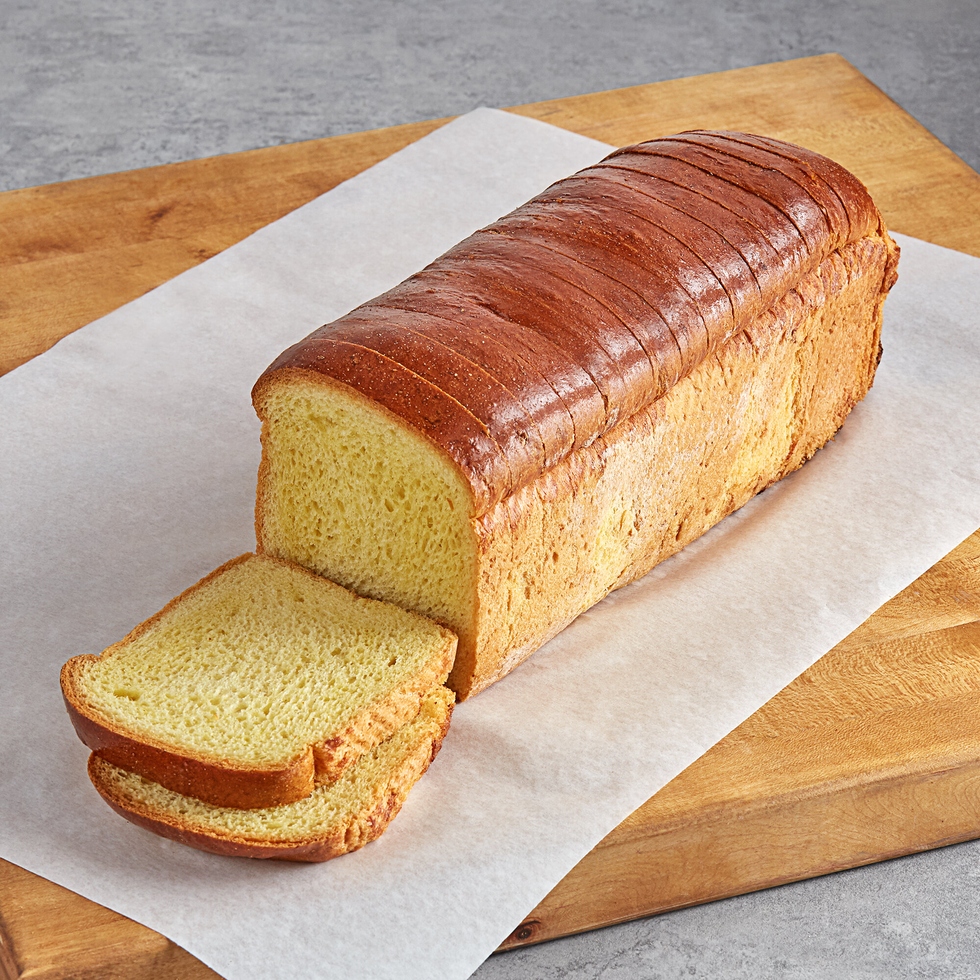 LeBus 40 oz. Sliced Brioche Sandwich Bread Loaf 5/Case