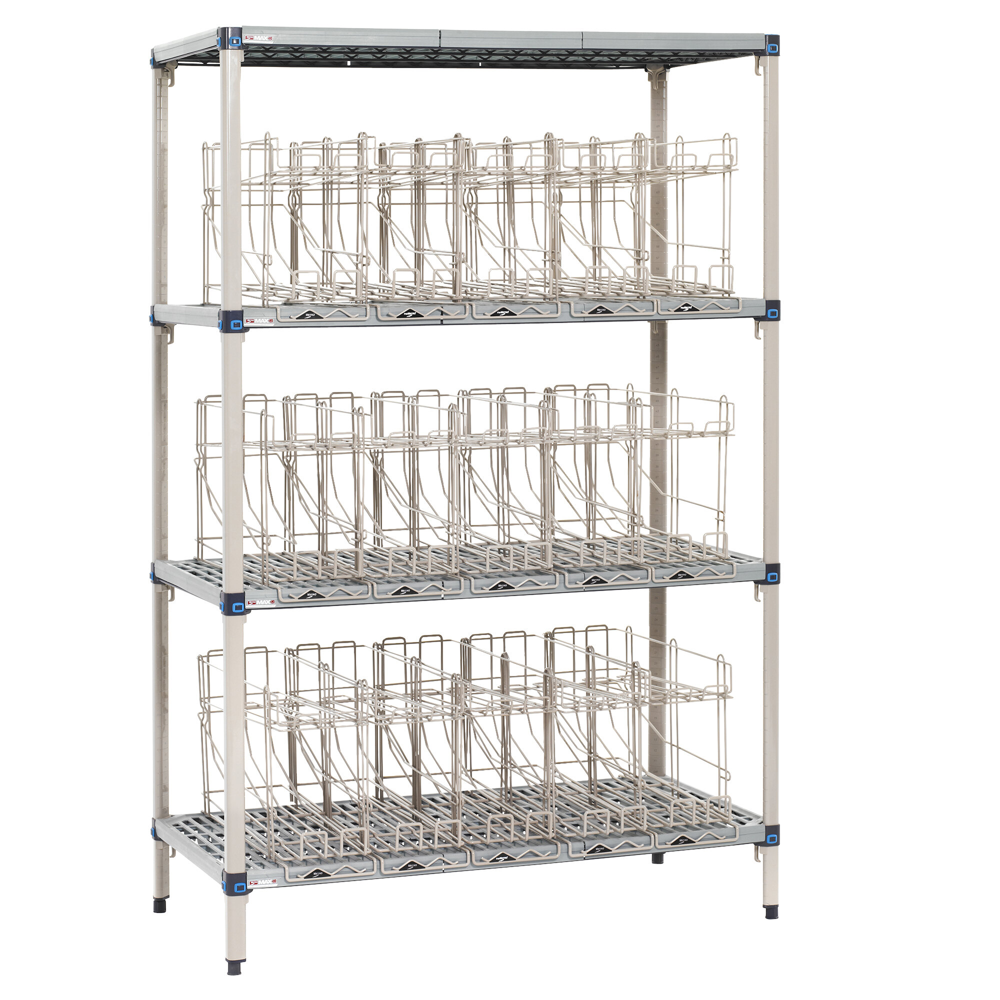 Metro Mqcr244874 Metromax Q 24 X 48 Shelf Kit With 15 Fifo Can Racks And 74 Posts 2673