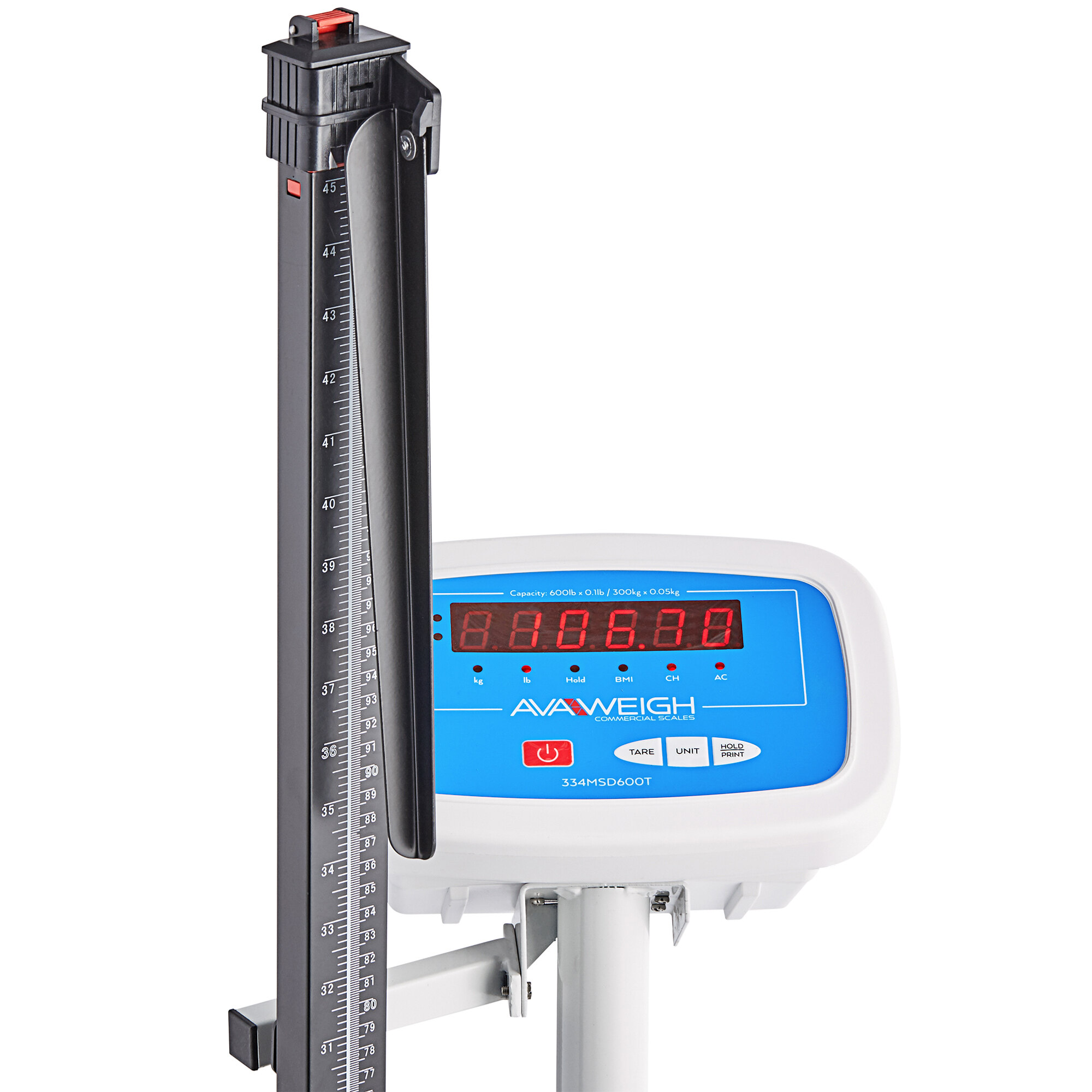 AvaWeigh MSB600 600 lb. Digital BMI Physicians Scale with Height Rod