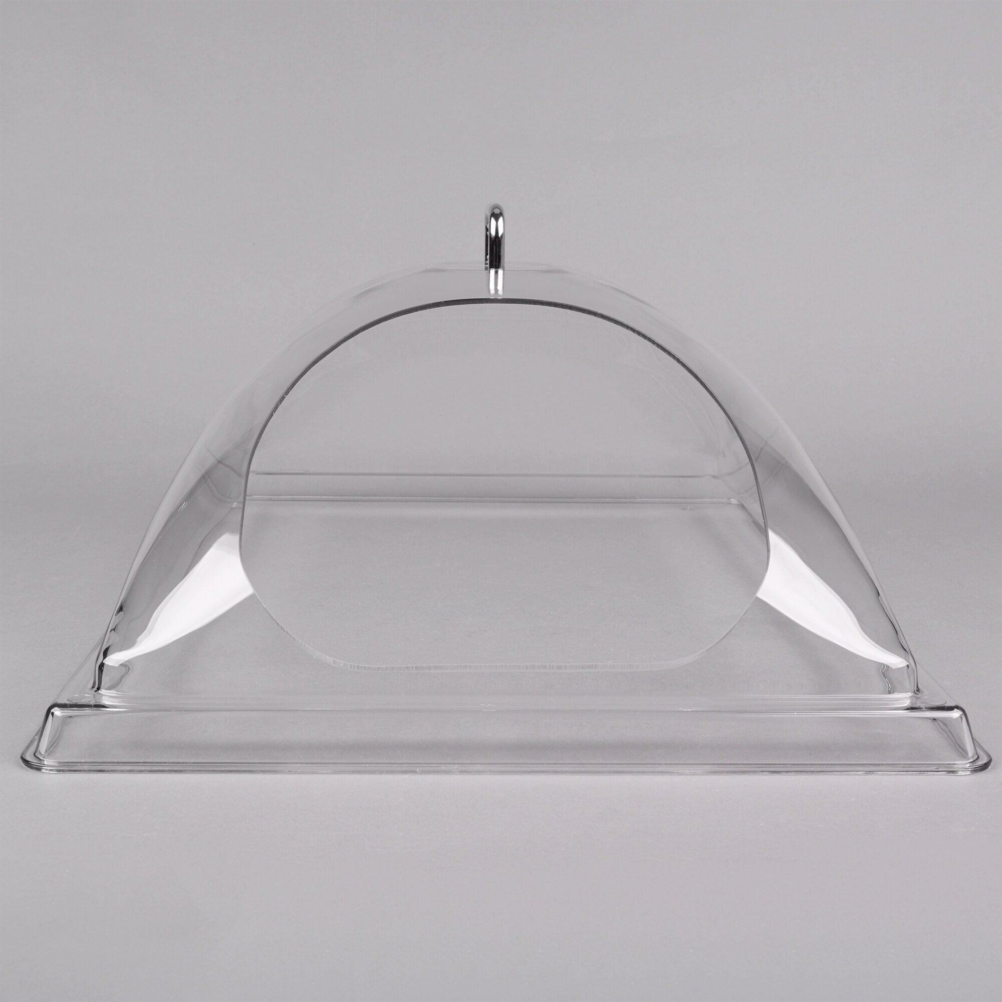 Cambro DD1220ECW Camwear 12" x 20" Clear Dome Display Cover with 1 End Cut