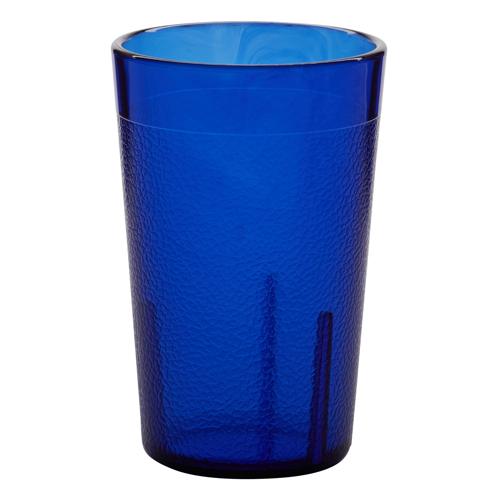 Carlisle 550147 Stackable 5 oz. Royal Blue SAN Plastic Tumbler 72/Case