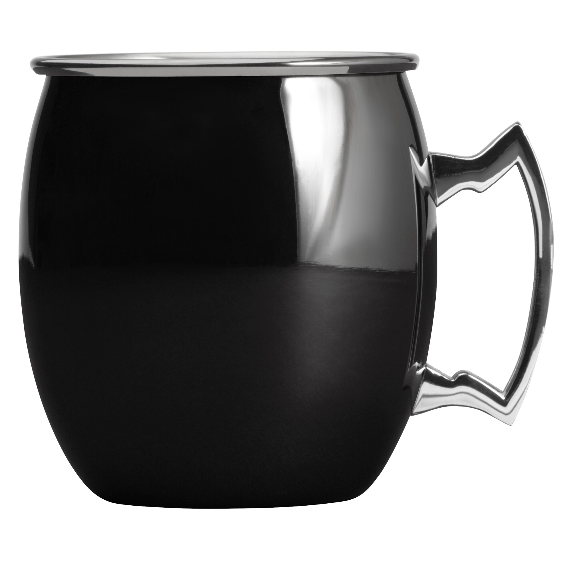 Arcoroc FK492 16 oz. Mirrored Black Moscow Mule Mug by Arc Cardinal