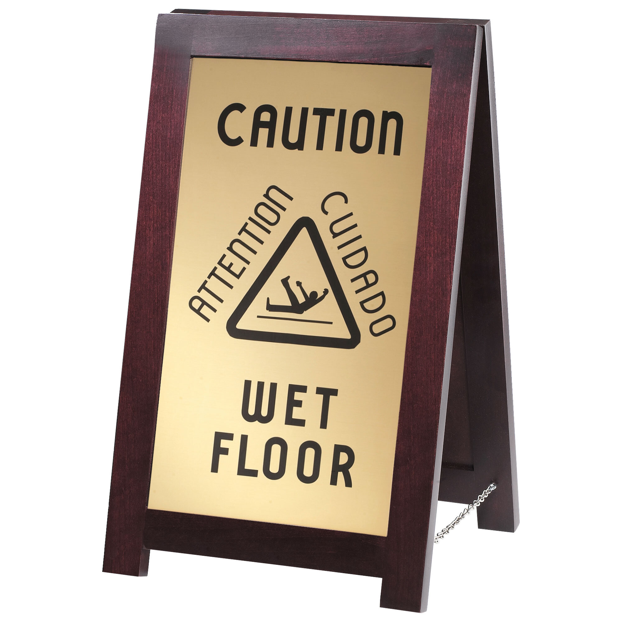 CalMil 851WET 2Sided Wooden WET FLOOR Sign