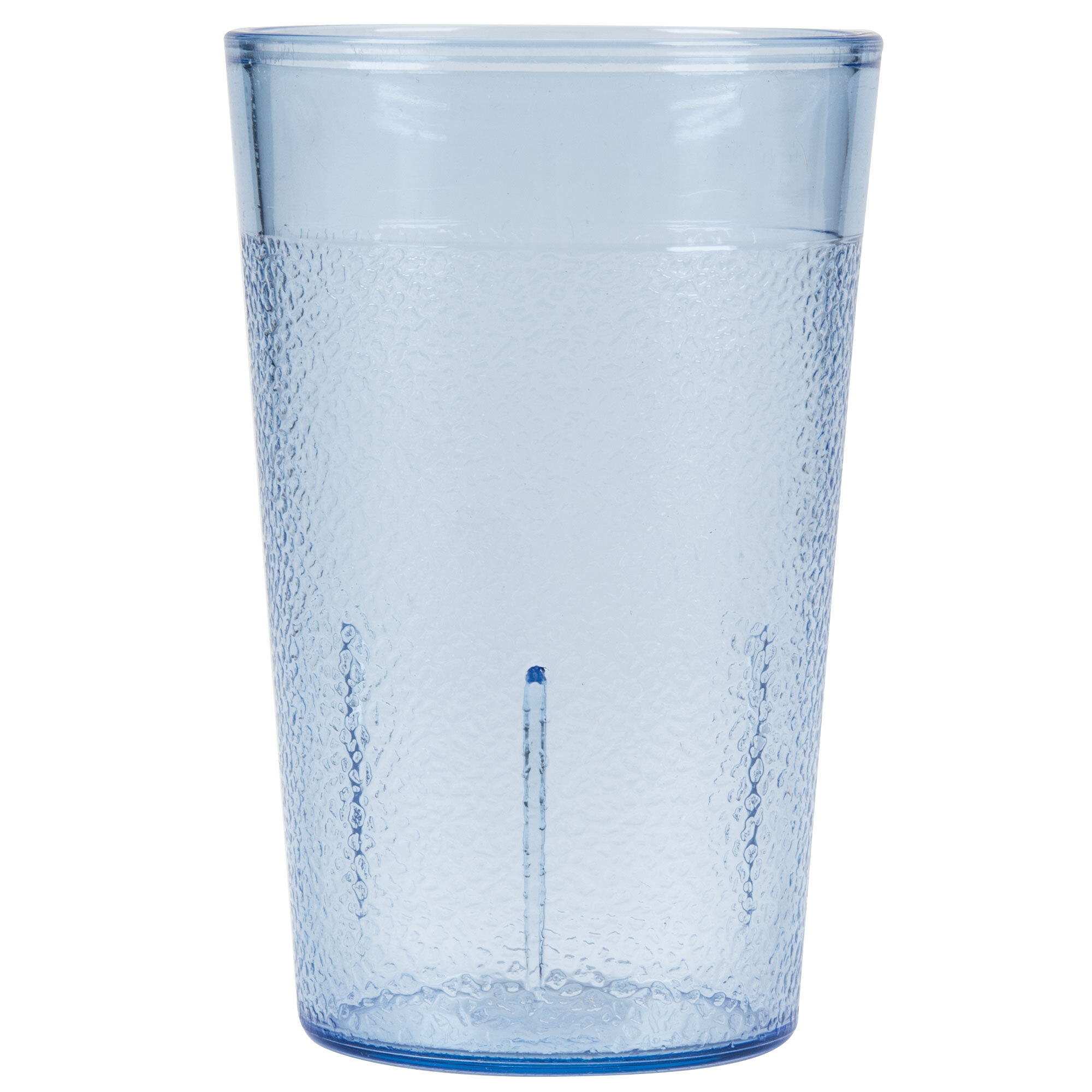 Carlisle 550654 Stackable 9.5 oz. Blue SAN Plastic Tumbler - 6/Pack