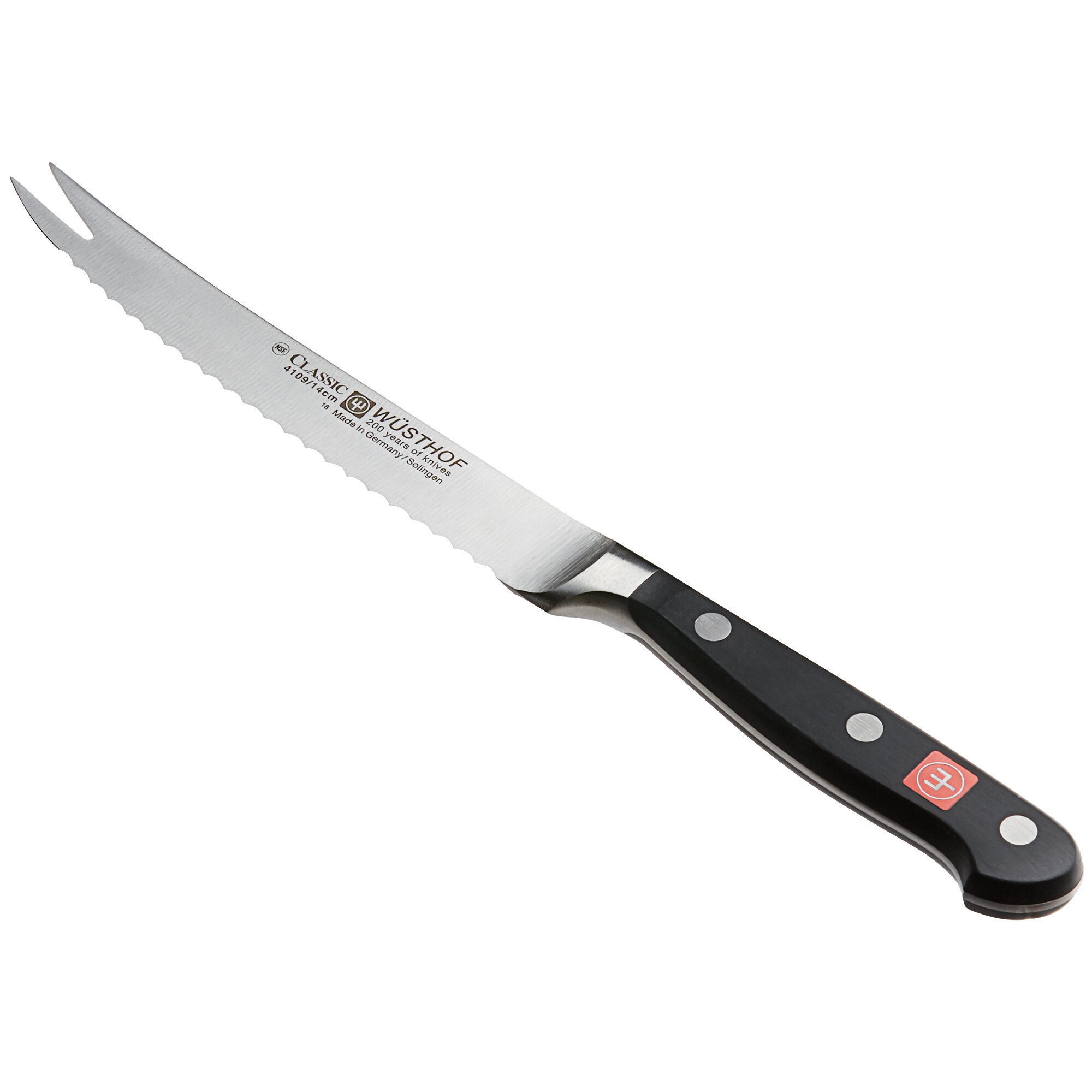 Wusthof 41097 Classic 5" Tomato Knife with POM Handle