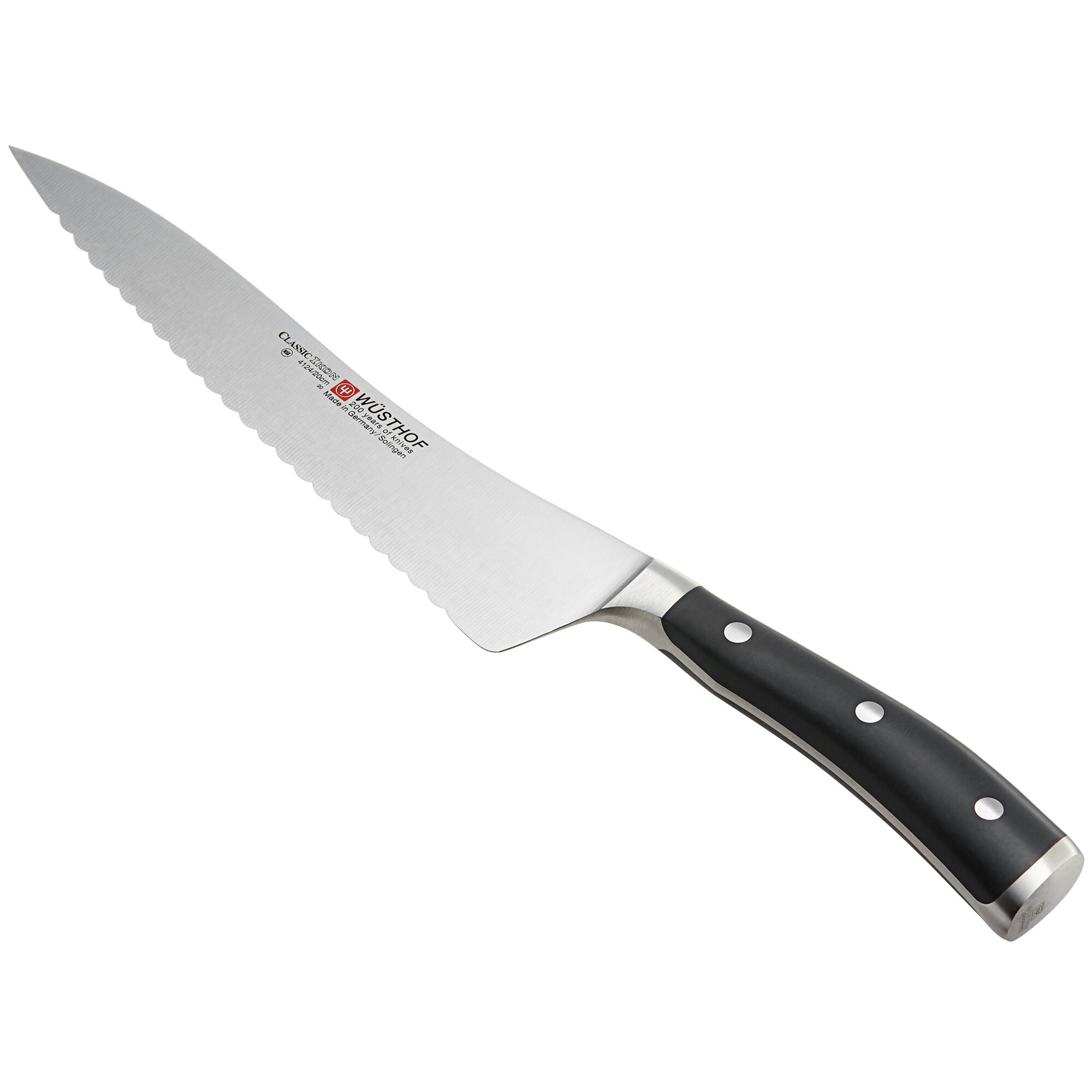 Wusthof 41247 Classic Ikon 8" Serrated Offset Deli Bread Knife