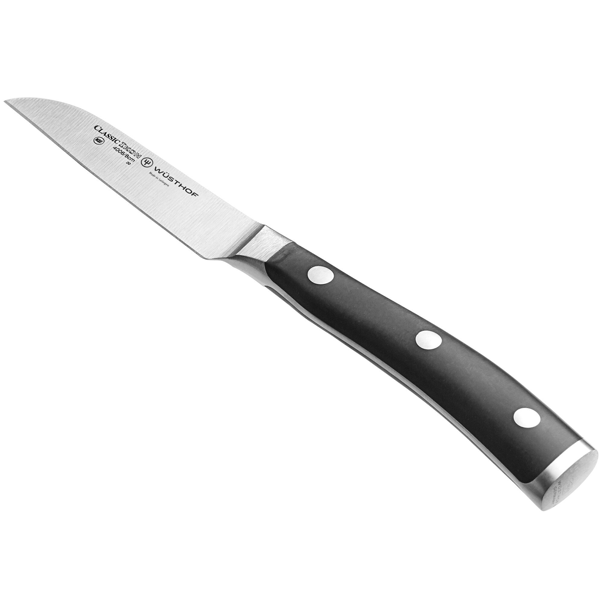 Wusthof 1040333208 Classic Ikon 3" Flat Cut Paring Knife with