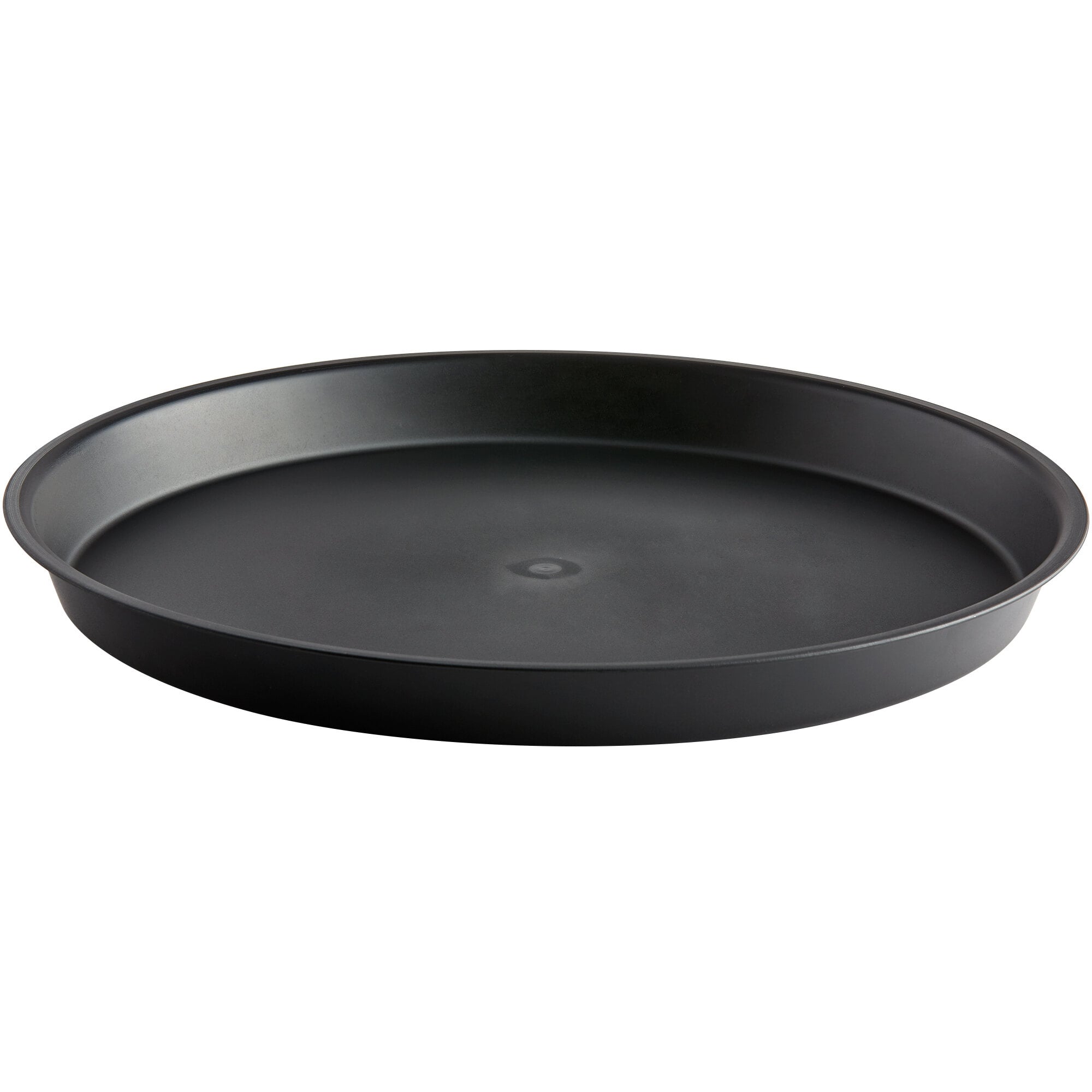 HS Inc. HS1075CH 13" Charcoal Round Crawfish / Oyster Plastic Serving