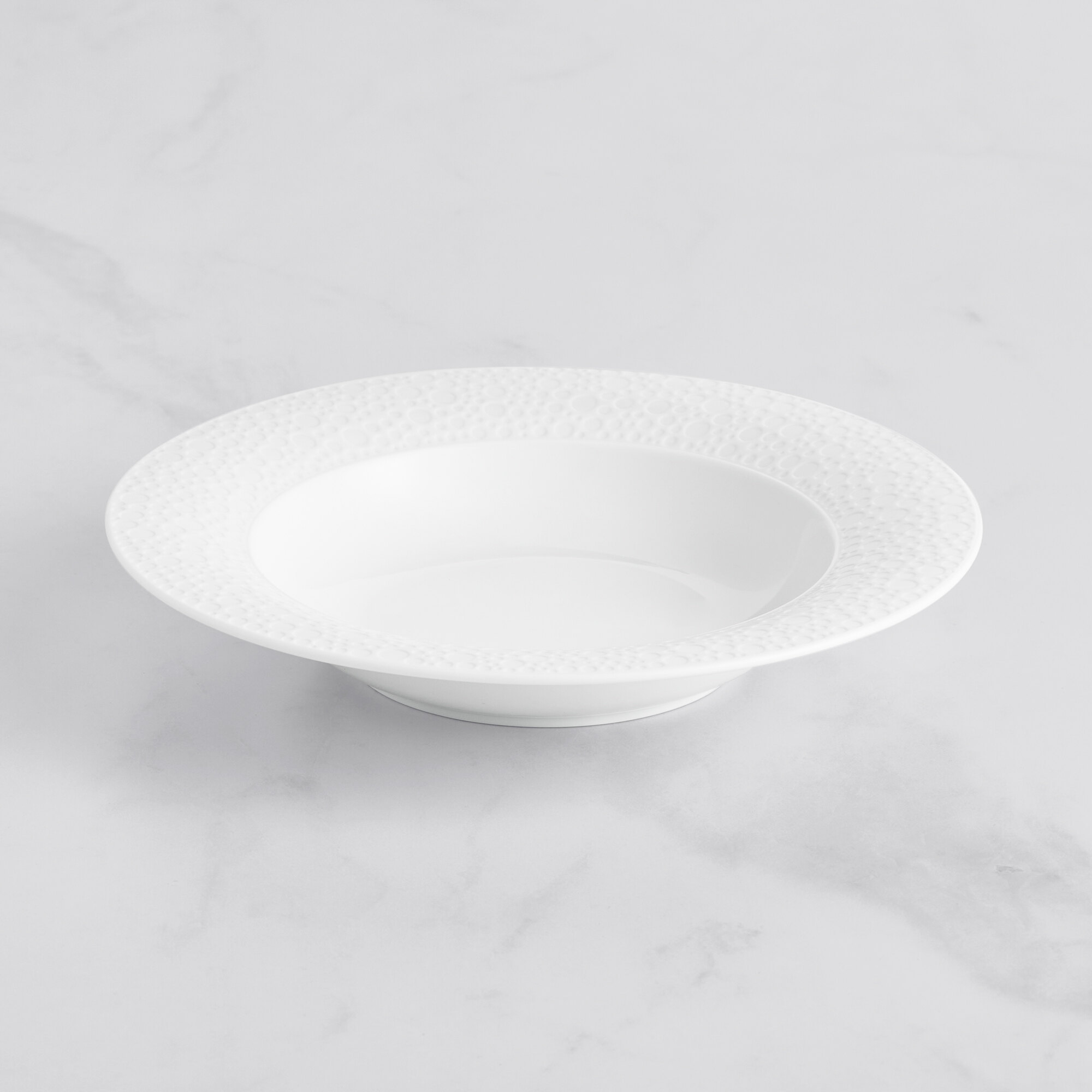 Sant'Andrea R4920000791 Francia 11" Bright White Embossed Wide Rim