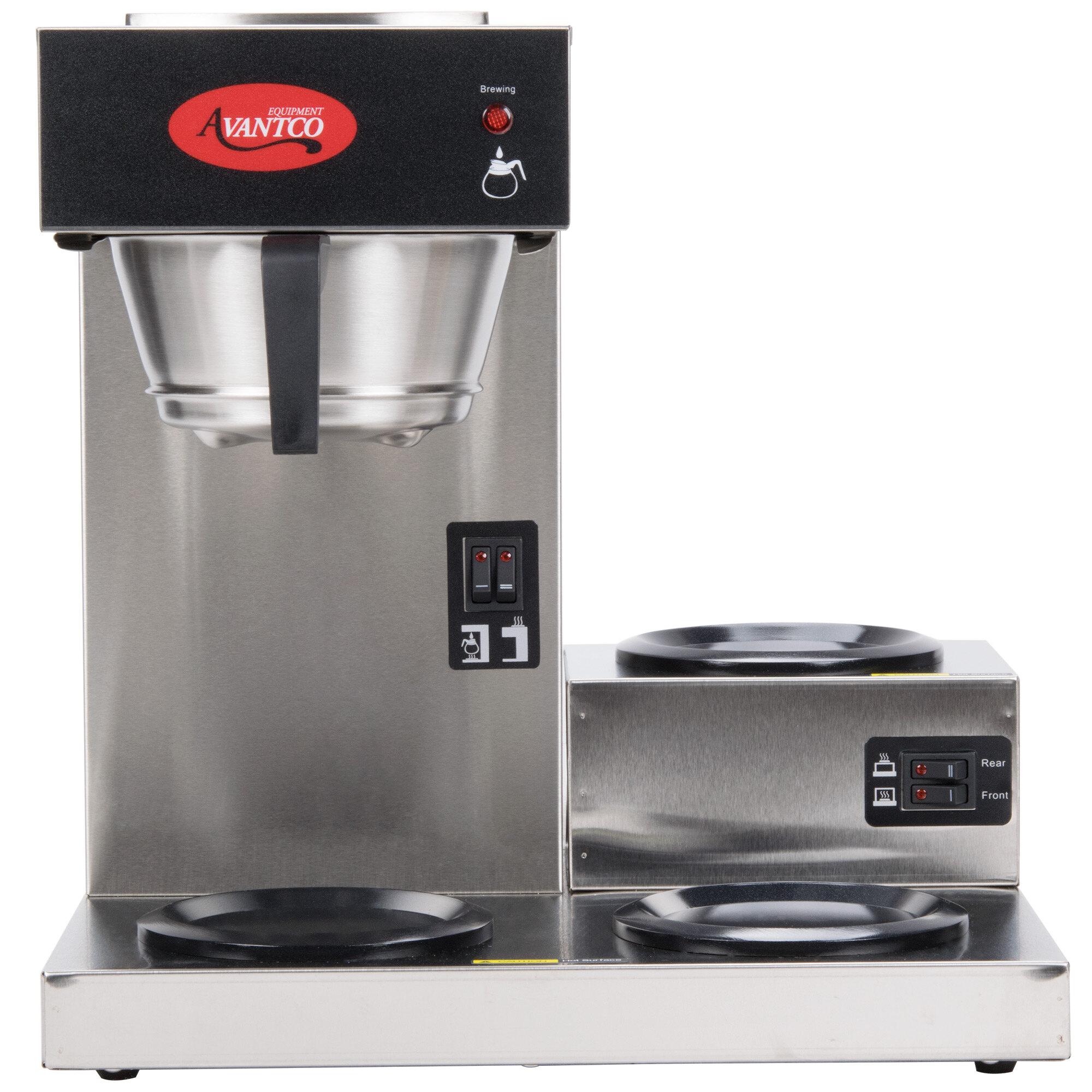 Avantco C30 Pourover Commercial Coffee Maker with 3 Warmers 120V