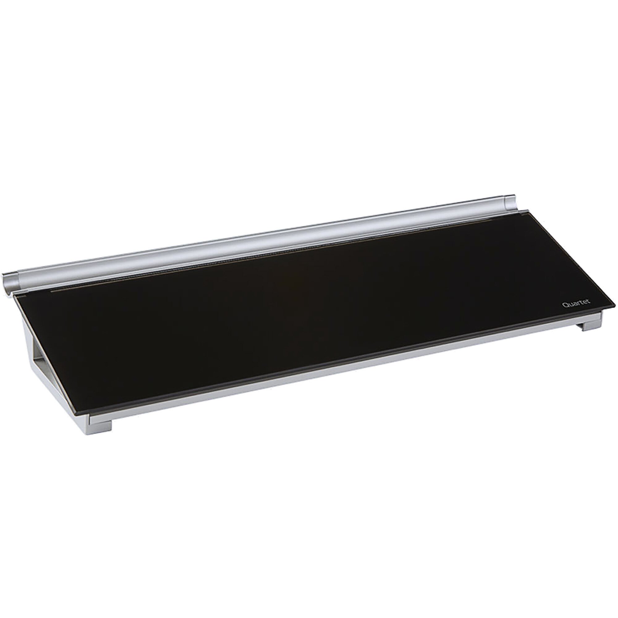 Quartet GDP186B 18" x 6" Black Frameless Glass Dry Erase Desktop