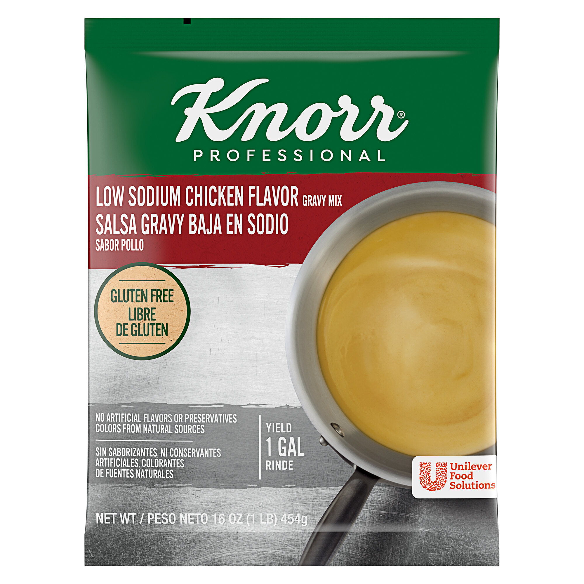 Knorr 1 lb. Low Sodium Chicken Gravy Mix 6/Case