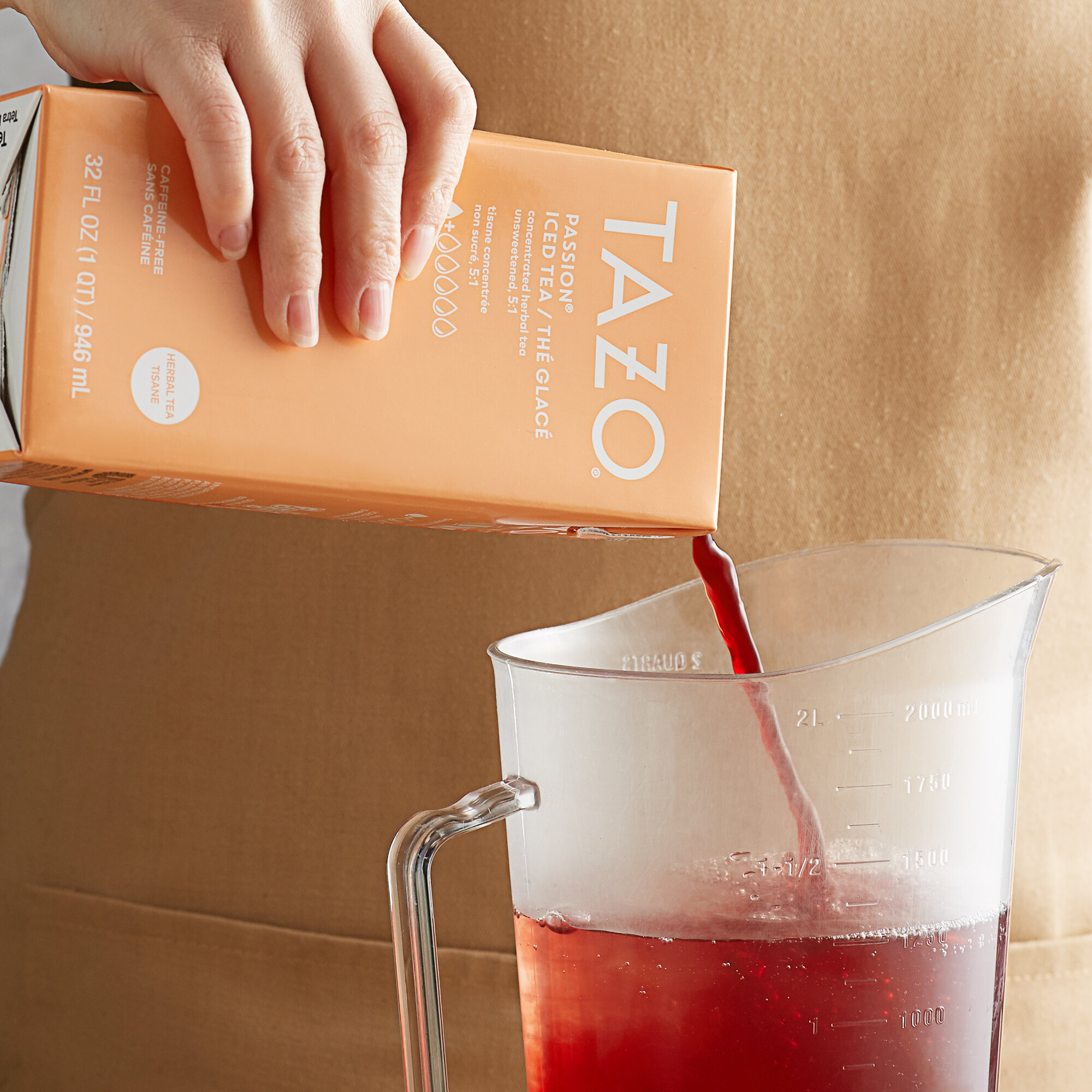 Tazo 32 fl. oz. Passion Iced Herbal Tea 51 Concentrate