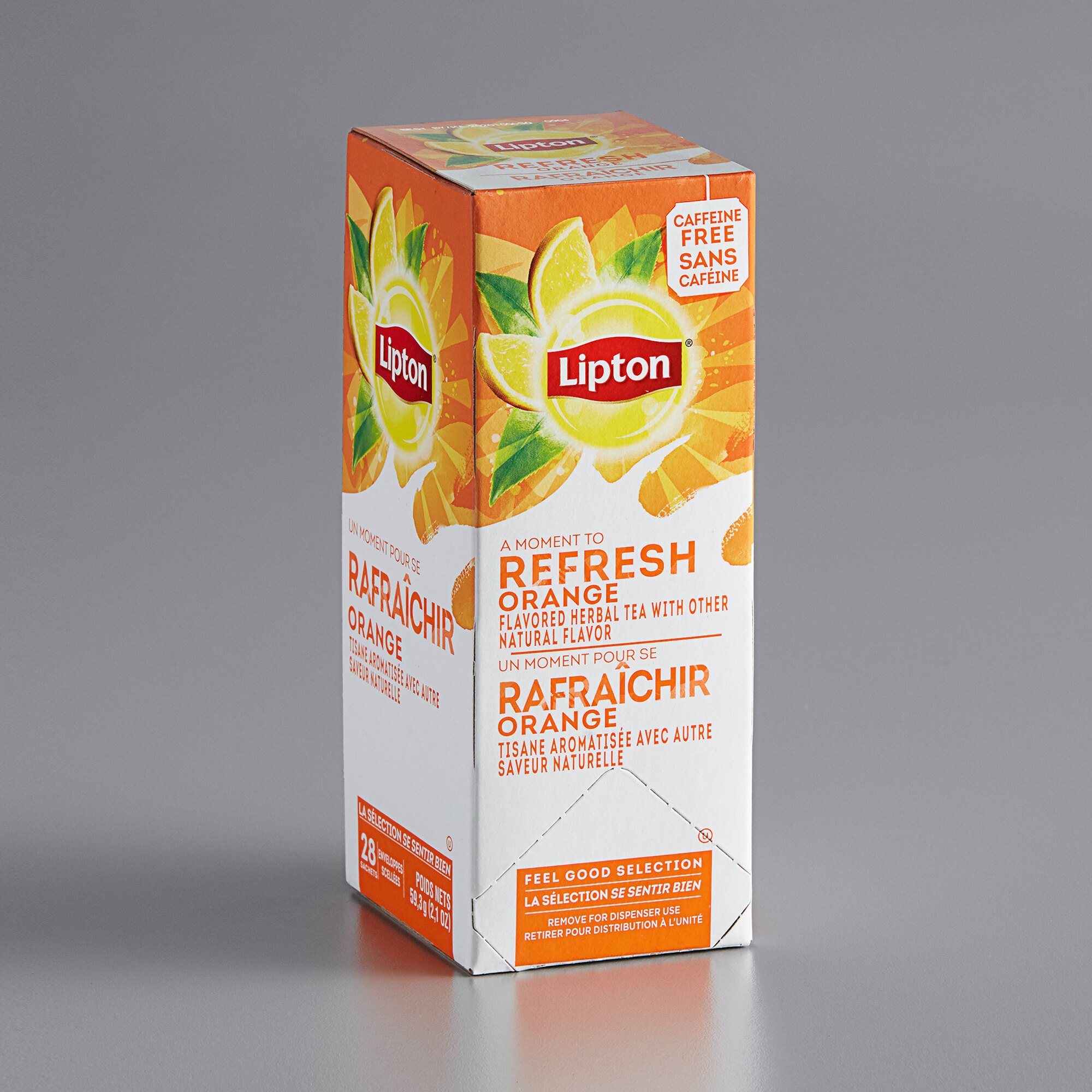 Lipton Orange Herbal Tea Bags - 28/Box