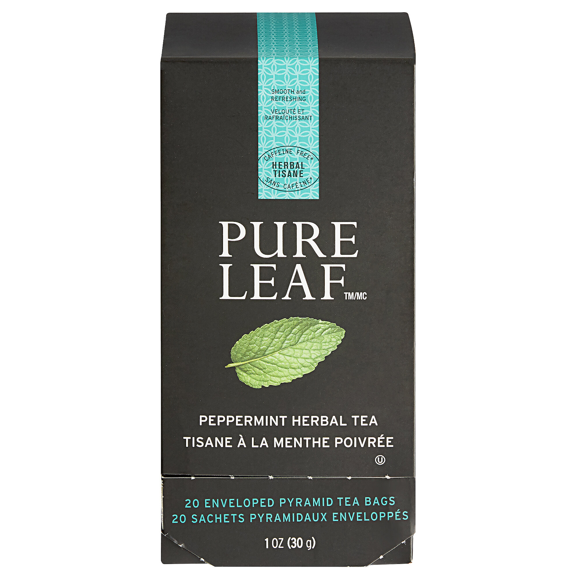 Pure Leaf Peppermint Herbal Pyramid Tea Sachets 20/Box