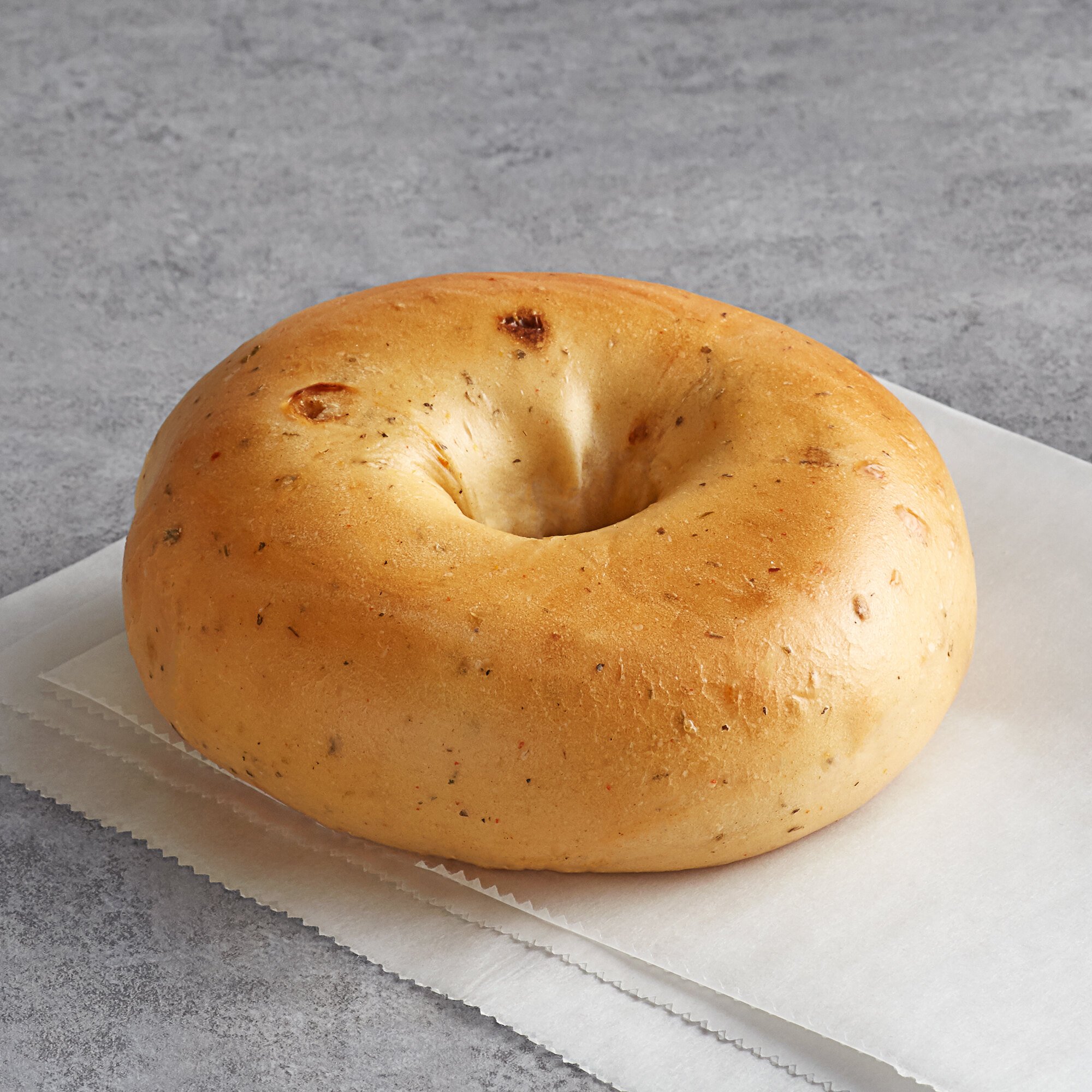 Original Bagel 4.5 oz. New York Style Sun Dried Tomato Bagel 75/Case