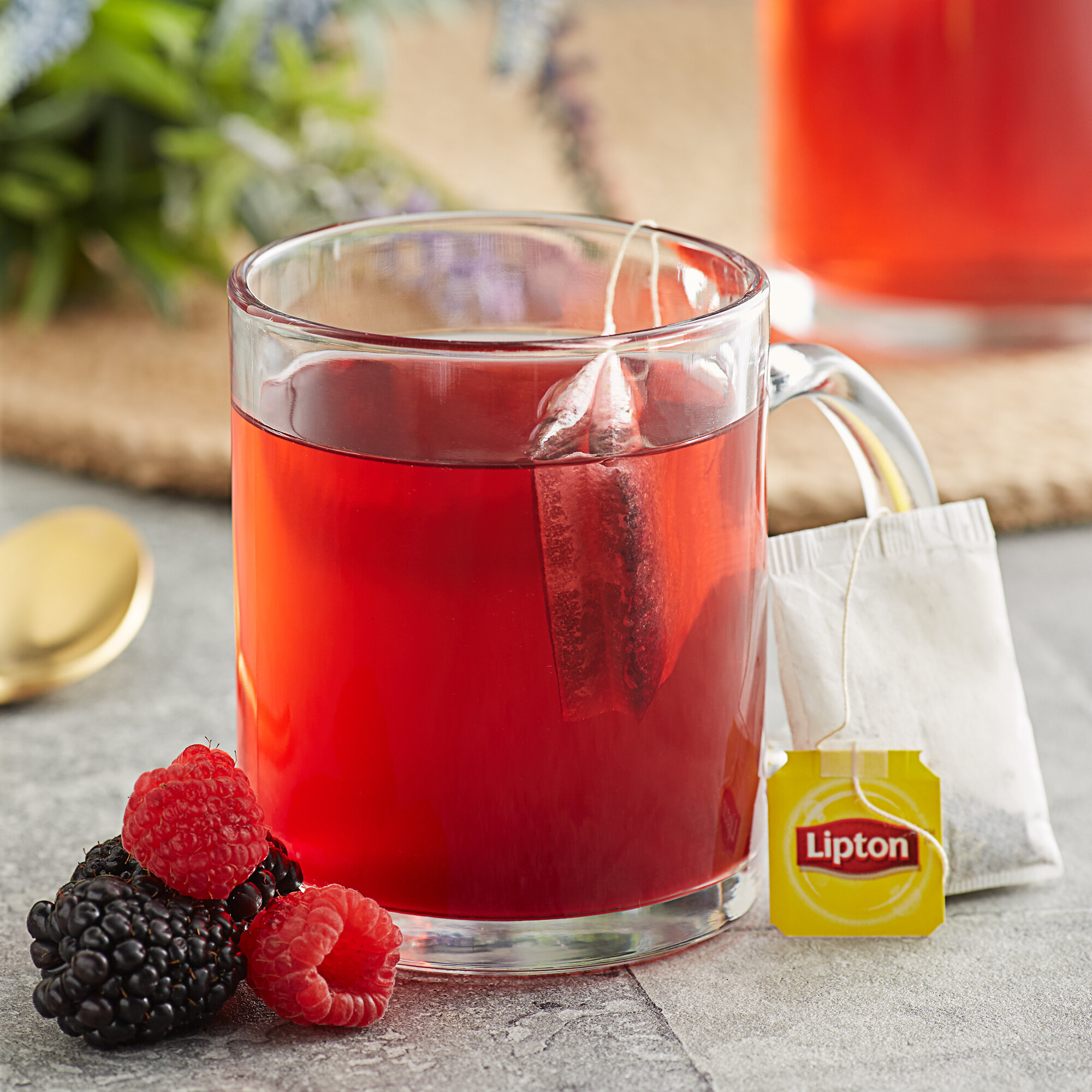 Lipton Berry Hibiscus Herbal Tea Bags 28/Box