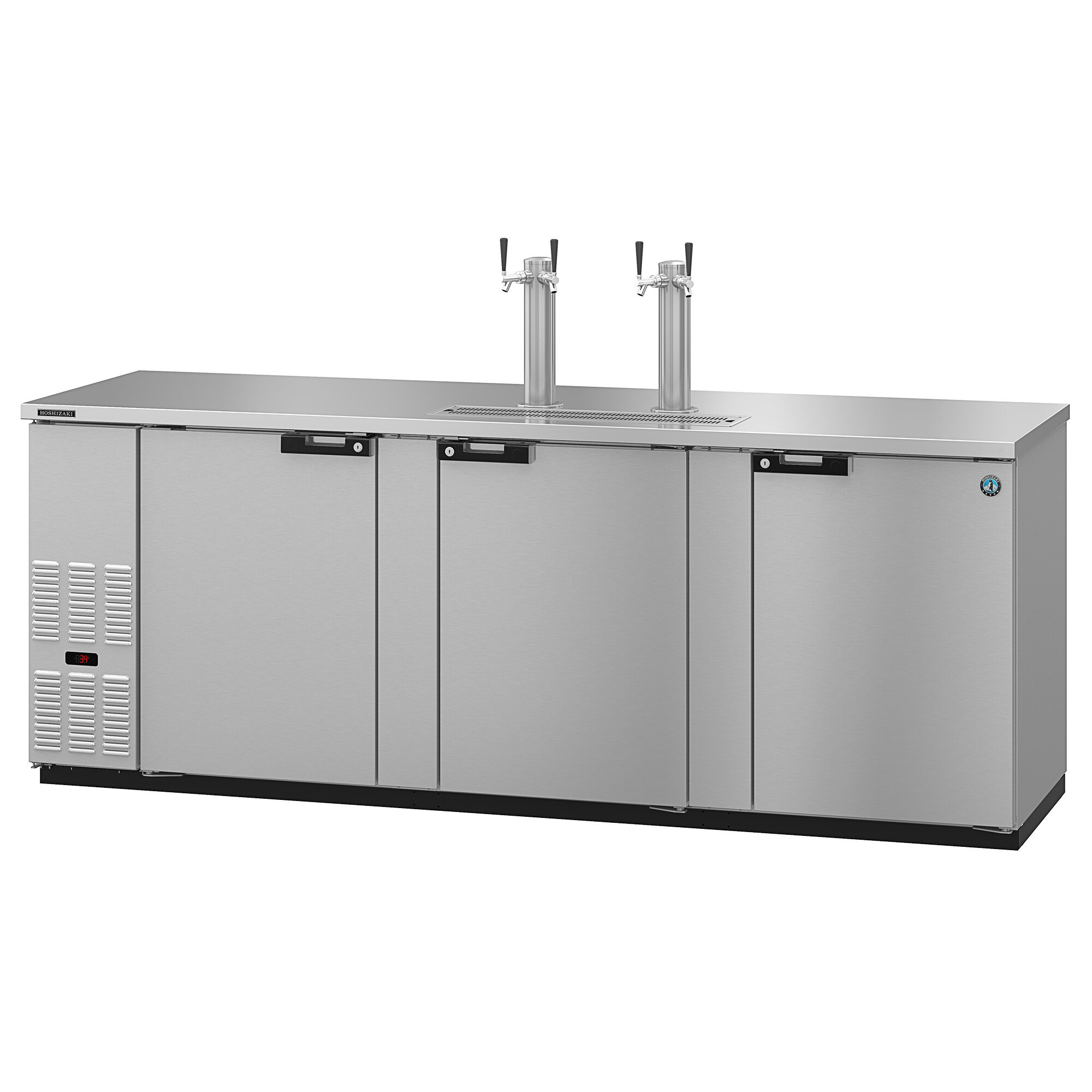 Hoshizaki DD95S Stainless Steel Double Tap Kegerator Beer Dispenser