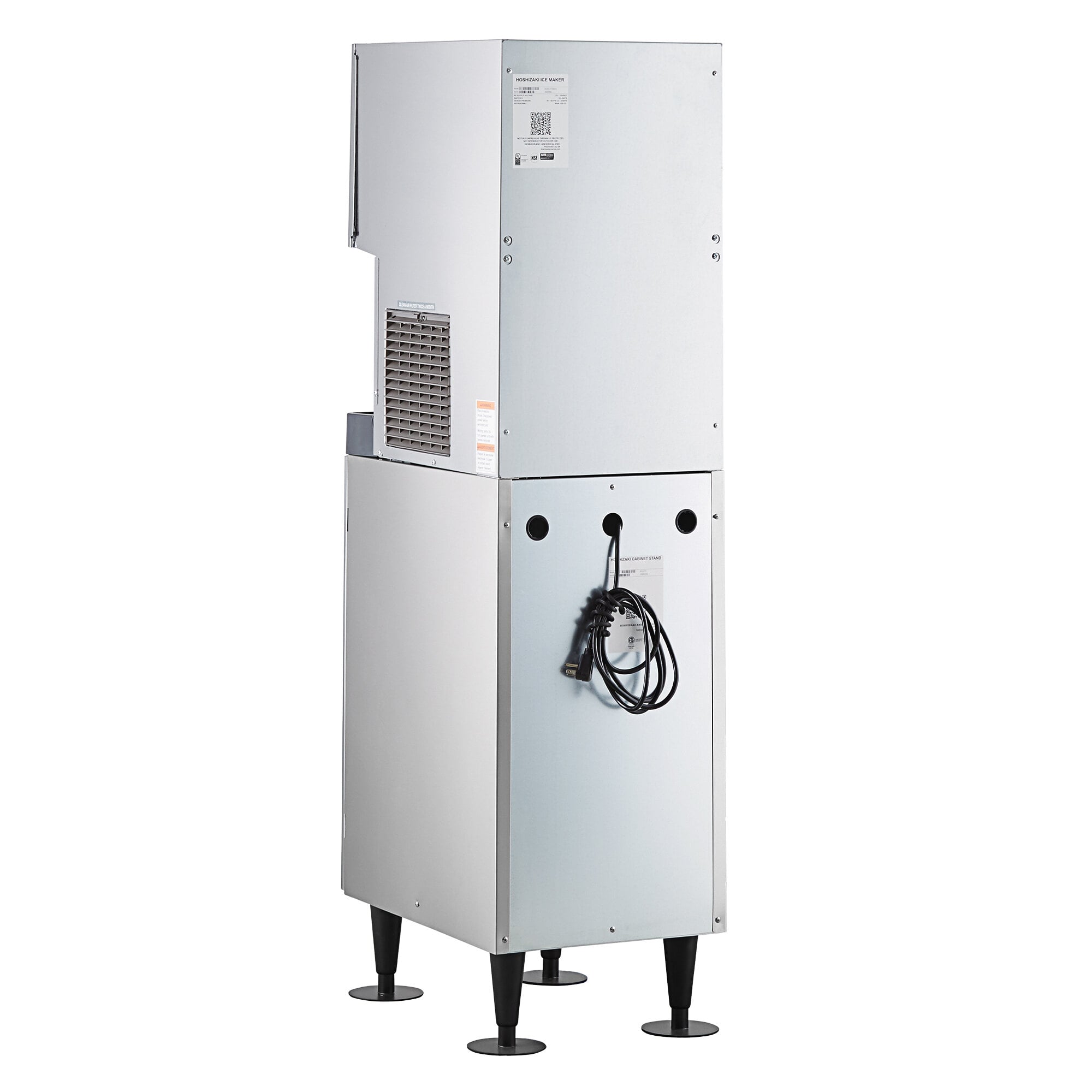 Hoshizaki DCM270BAH Cubelet Ice Maker and Water Dispenser with Floor