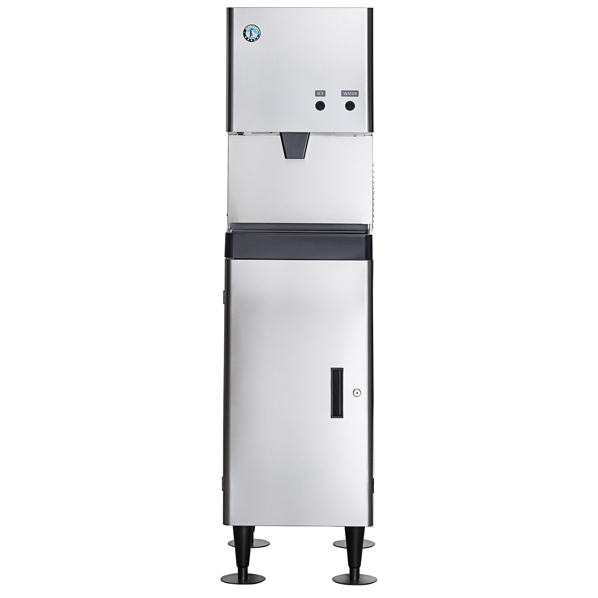 Hoshizaki DCM270BAH Cubelet Ice Maker and Water Dispenser with Floor Stand 282 lb. Per Day