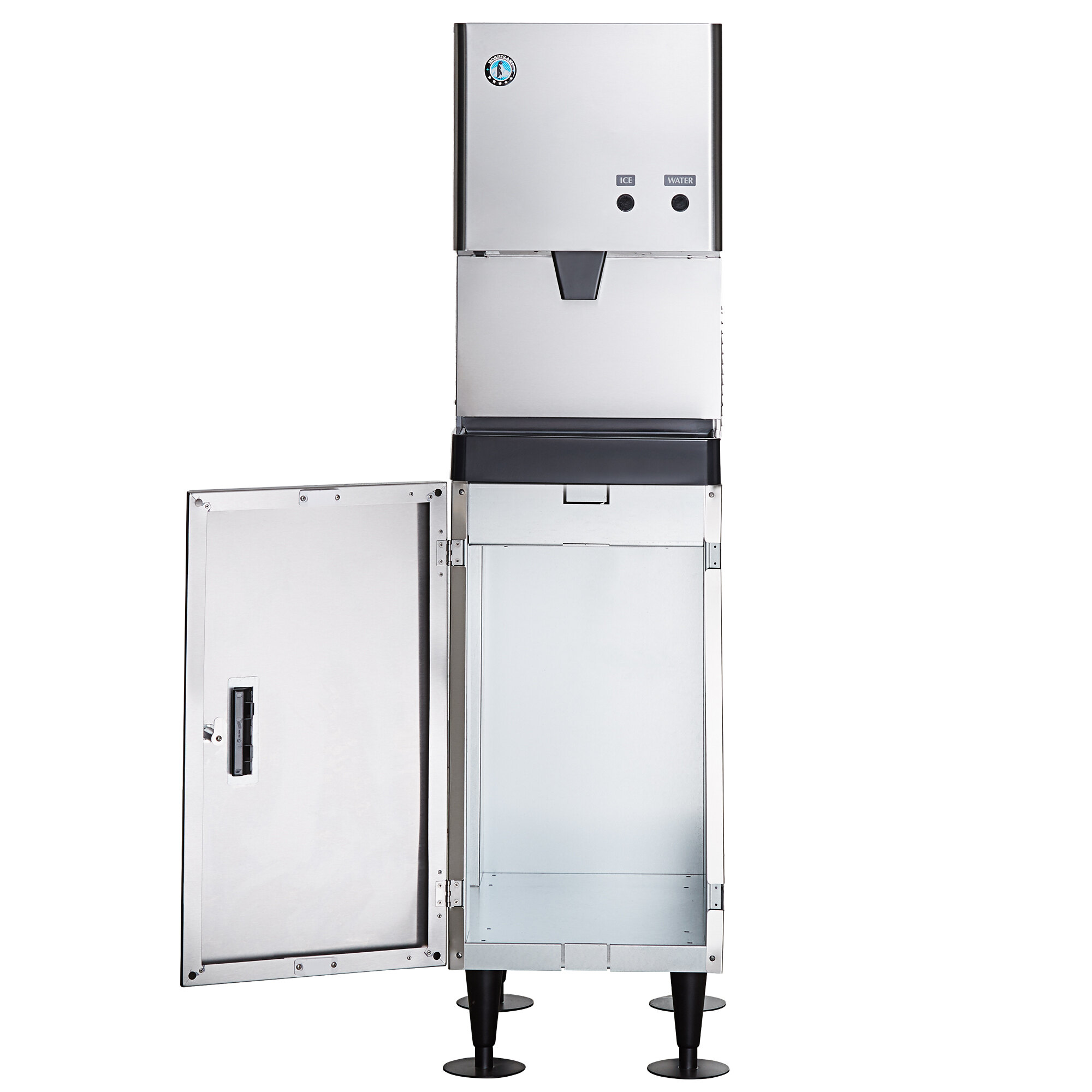 Hoshizaki DCM270BAH Cubelet Ice Maker and Water Dispenser with Floor Stand 282 lb. Per Day