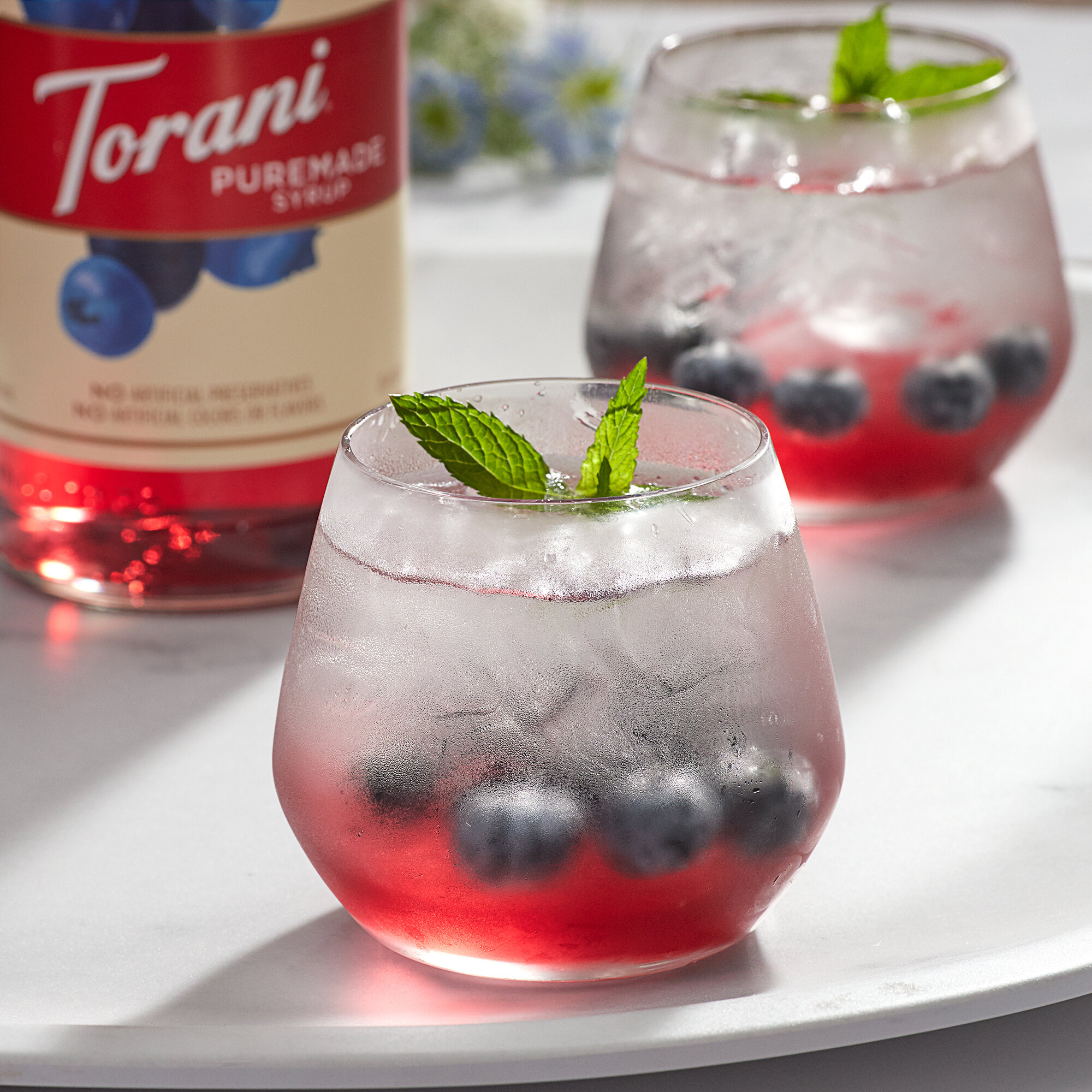 Torani 750 mL Puremade Blueberry Flavoring Syrup