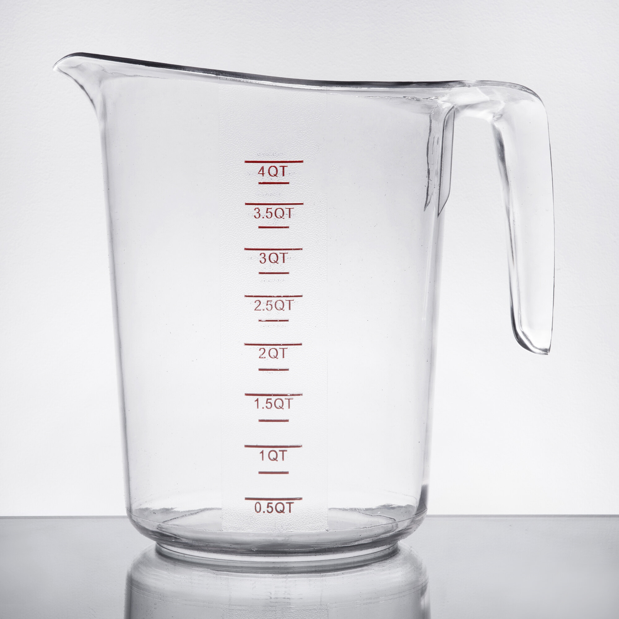 Graduated Measuring Cup, Plastic, 4 Qt. staurantStore