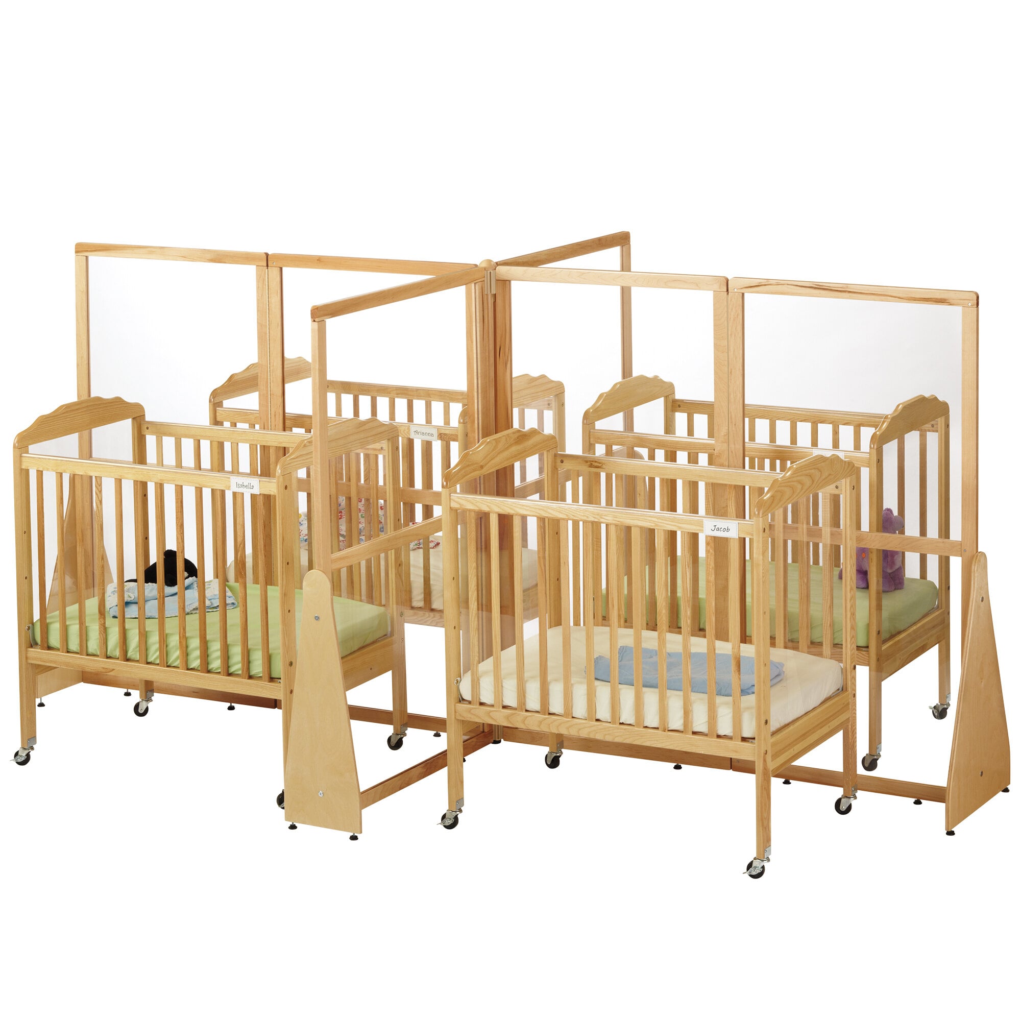 JontiCraft Baltic Birch Wood SeeThrough Quad Crib Divider