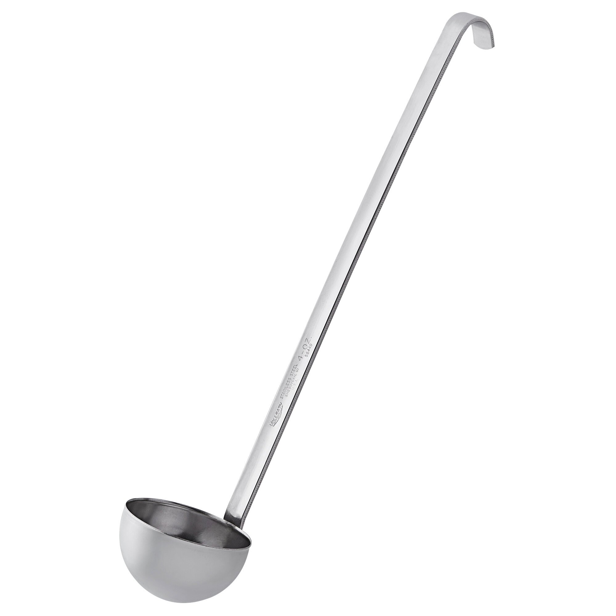 Vollrath 58440 4 oz. TwoPiece Stainless Steel Ladle
